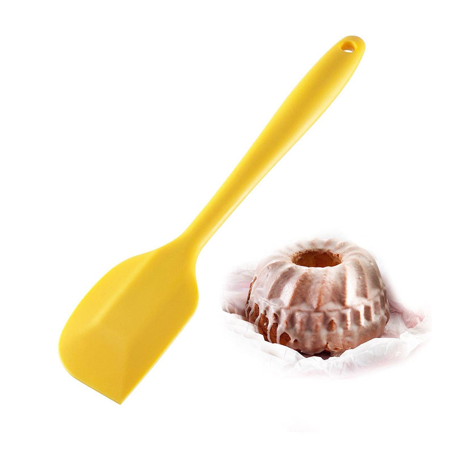 westmark-1554227y-spatule-de-cuisine-et-p-te-silicone-jaune-27-7-x-5-4-x-1-6-cm image 2