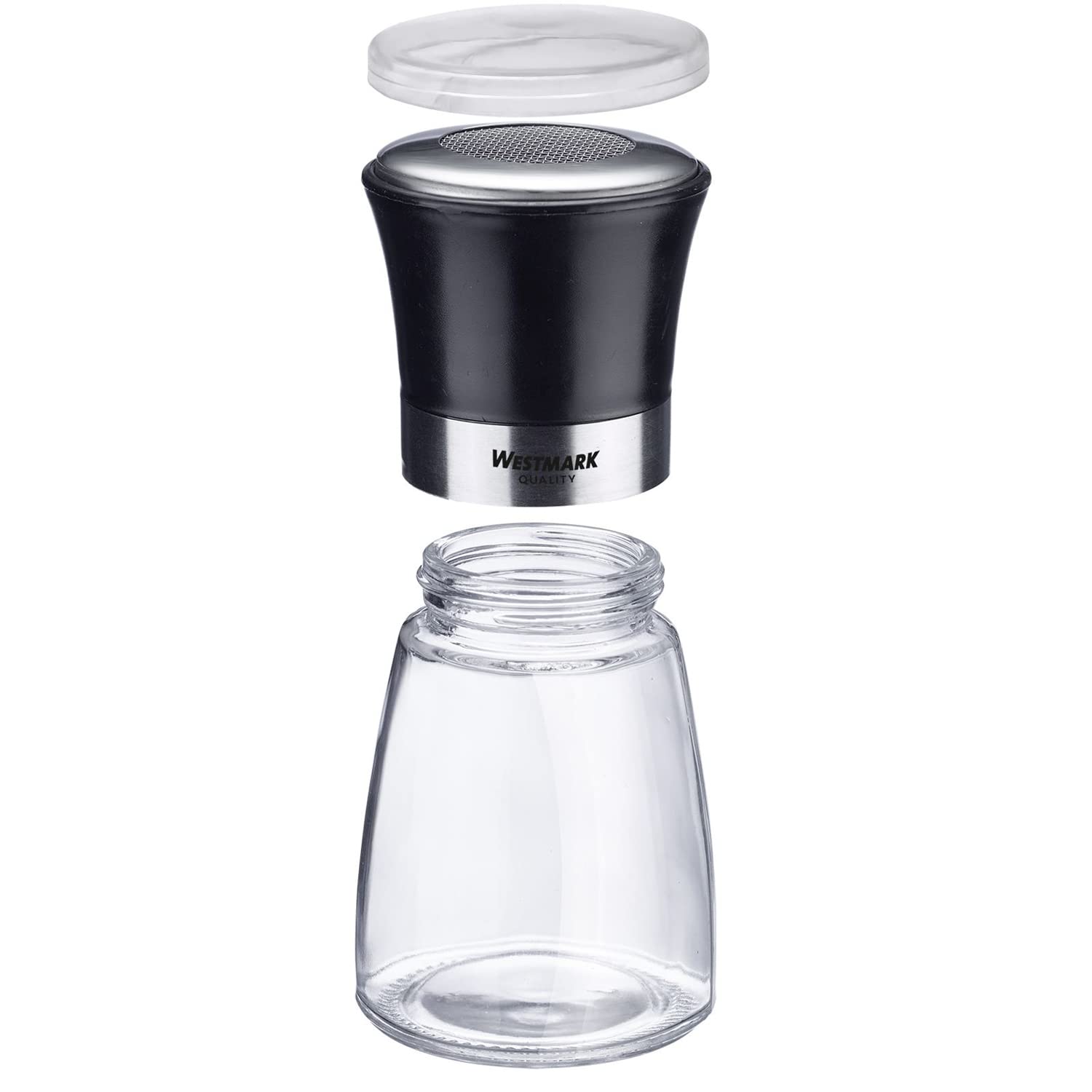 westmark-blacky-69512260-saupoudreuse-de-sucre-glace-190-ml-tamis-inox-mailles-f image 3