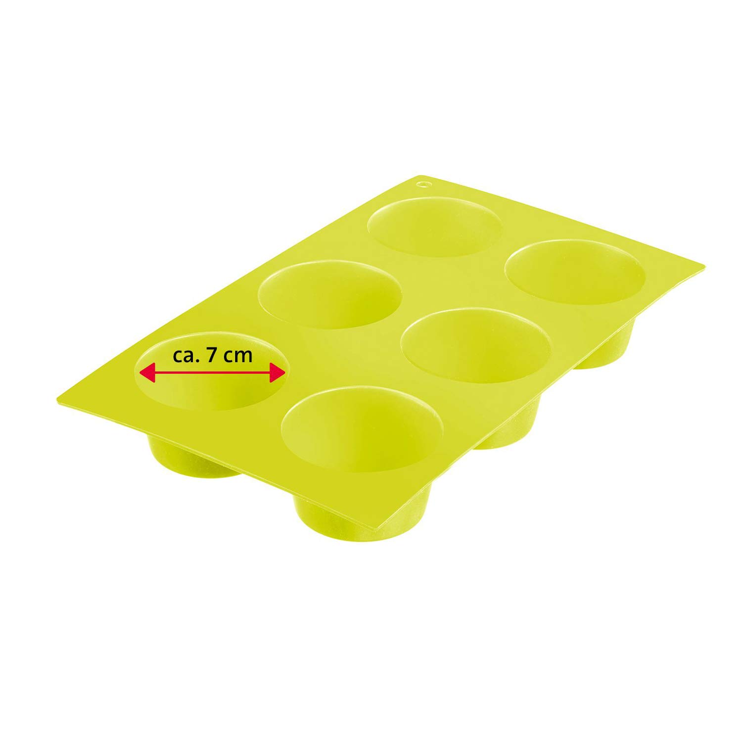 westmark-3015227g-moule-muffins-pour-6-muffins-en-silicone-vert-antiadh-sif-29-3 image 7