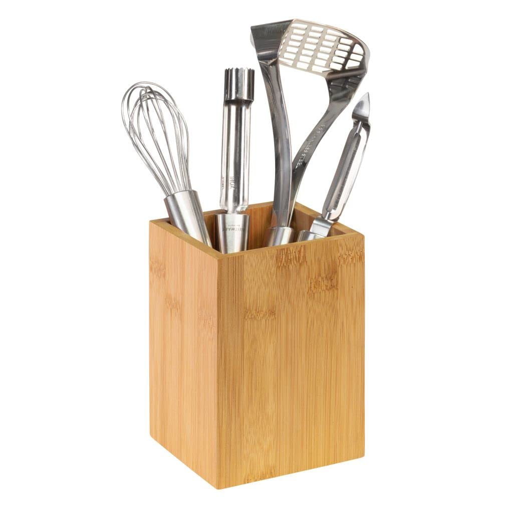 westmark-698622e3-porte-ustensiles-en-bambou-lot-de-2-carr-13-5-x-10-x-10-cm-tap image 3