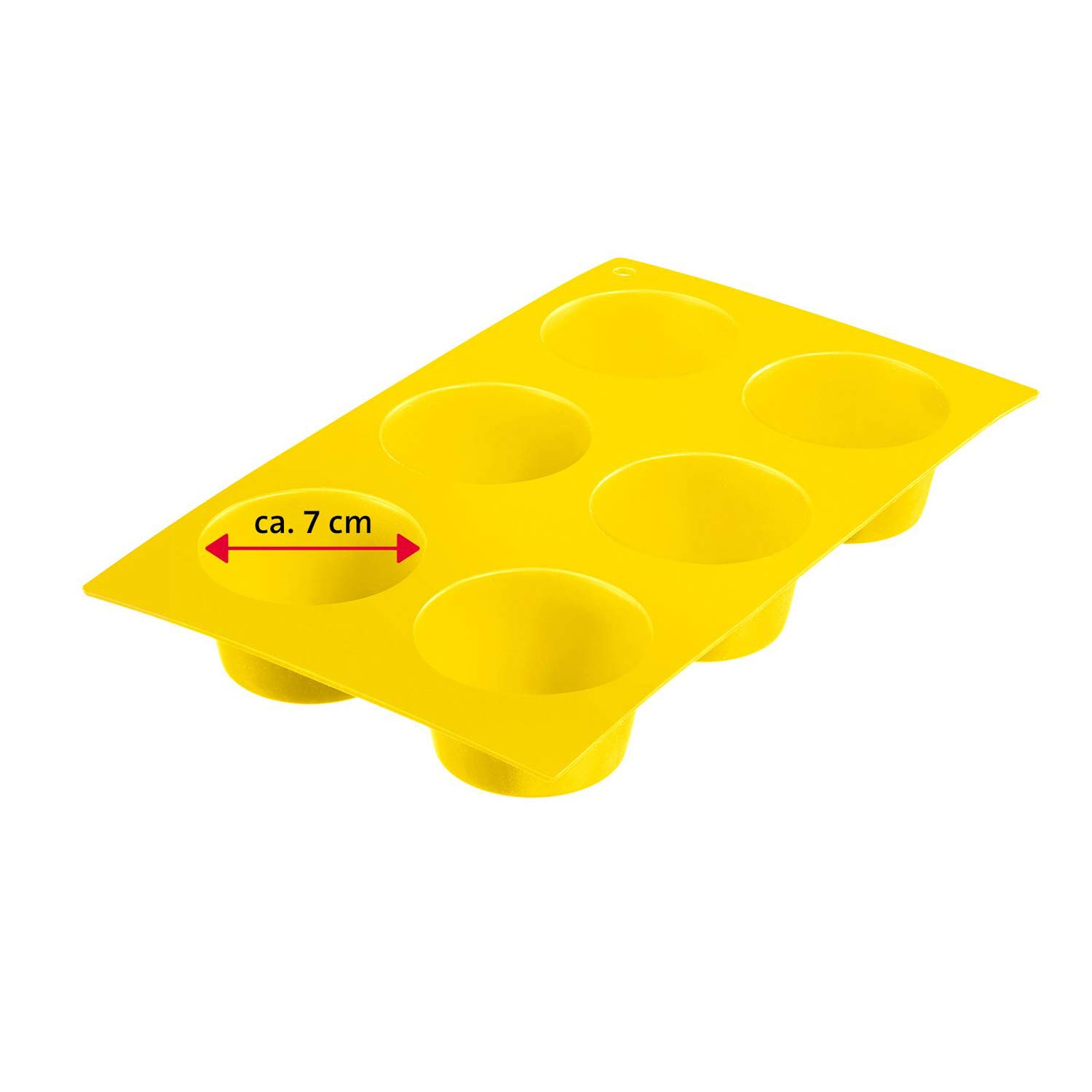 westmark-3015227y-moule-muffins-6-cavit-s-silicone-jaune-29-3-x-17-5-x-3-9-cm-an image 7