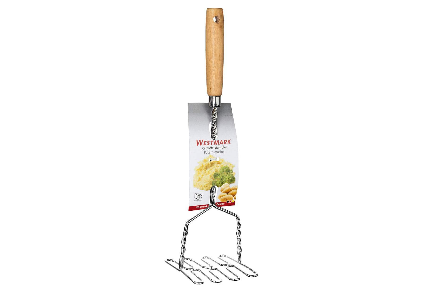 westmark-61272270-presse-pur-e-en-acier-inoxydable-avec-manche-en-bois-34-cm image 3
