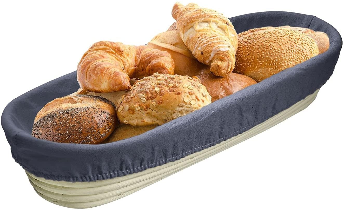 westmark-3201226a-housse-en-coton-pour-paniers-pain-ovales-39-5-x-15-5-cm-anthra image 1