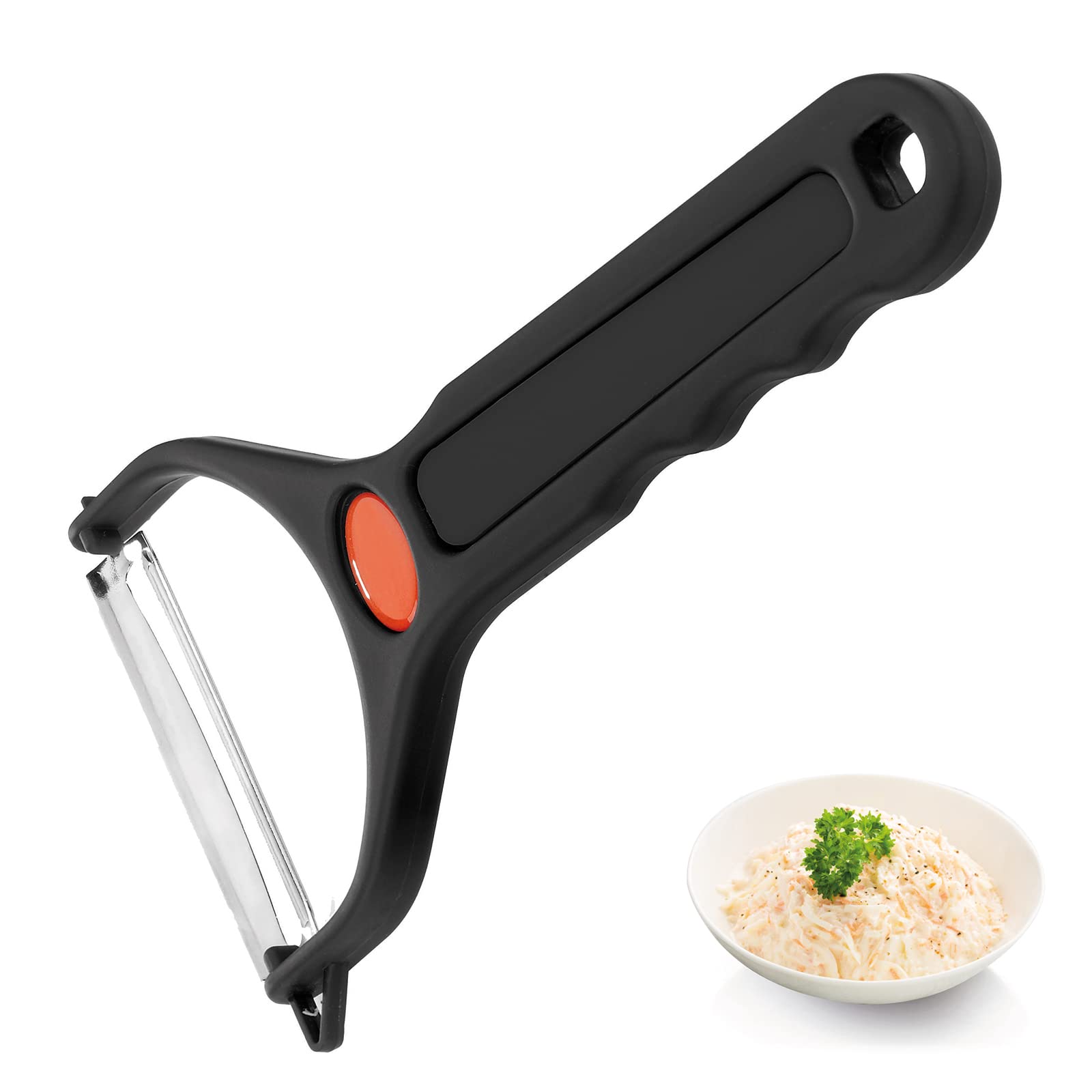 westmark-universal-coupe-chou-lame-inox-17-1-cm-avec-manche-abs-noir image 2