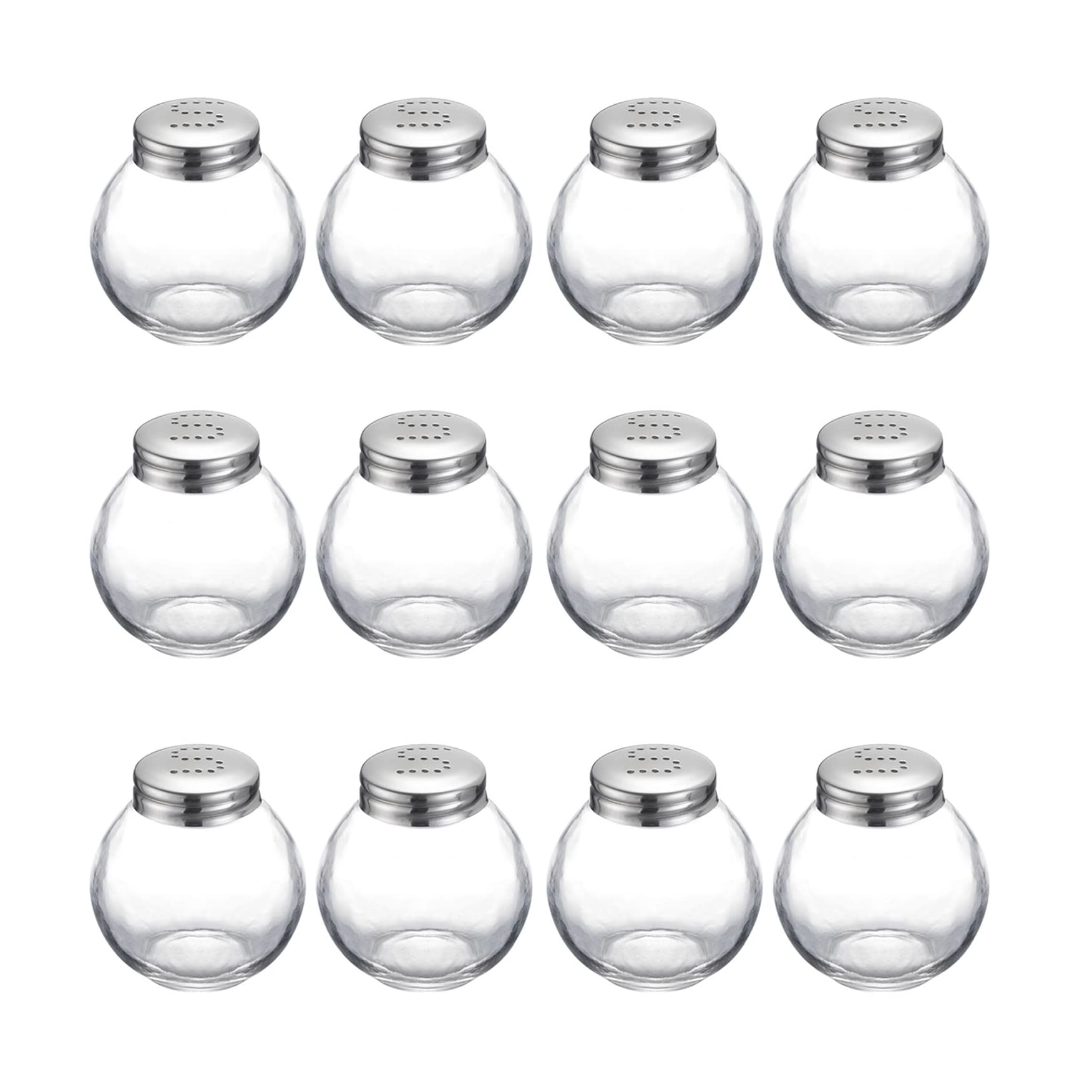 westmark-roma-654722e2-set-de-12-sali-res-en-verre-et-acier-inoxydable-50-ml-cha image 1
