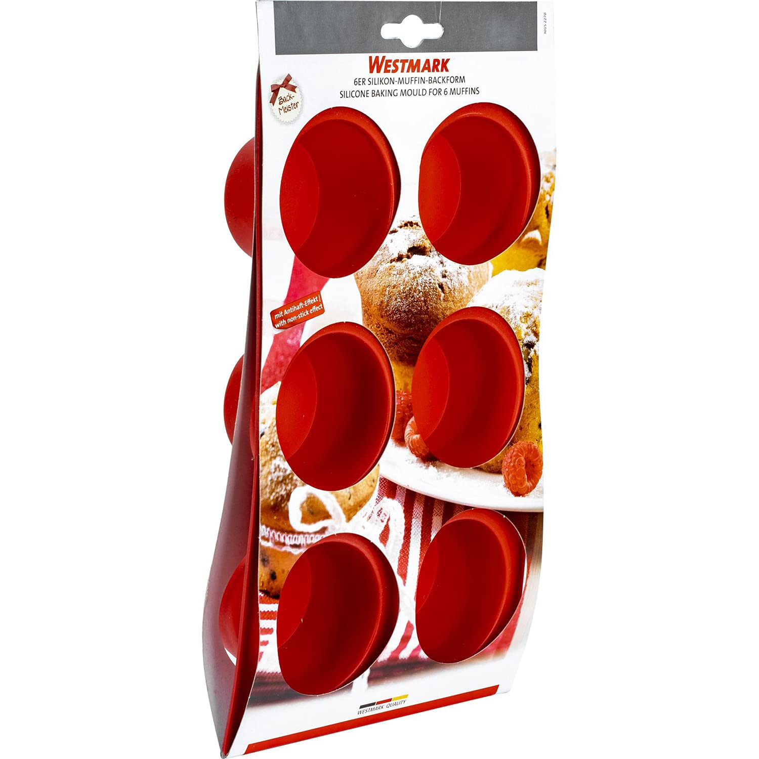 westmark-30152270-moule-muffins-6-cavit-s-en-silicone-antiadh-sif-rouge-29-3-x-1 image 8