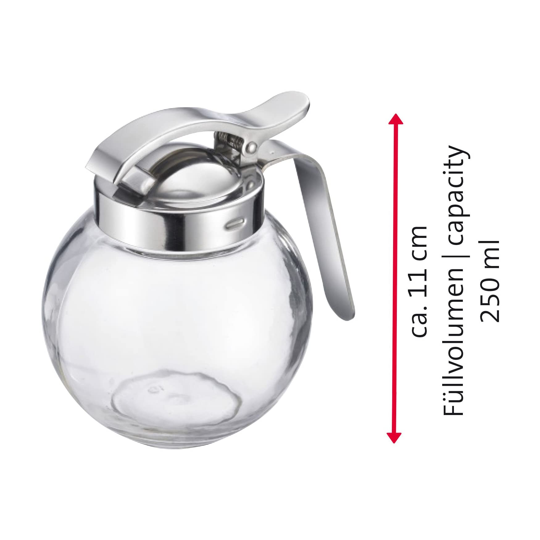 westmark-roma-654022e2-lot-de-6-distributeurs-miel-en-verre-et-acier-inoxydable- image 7