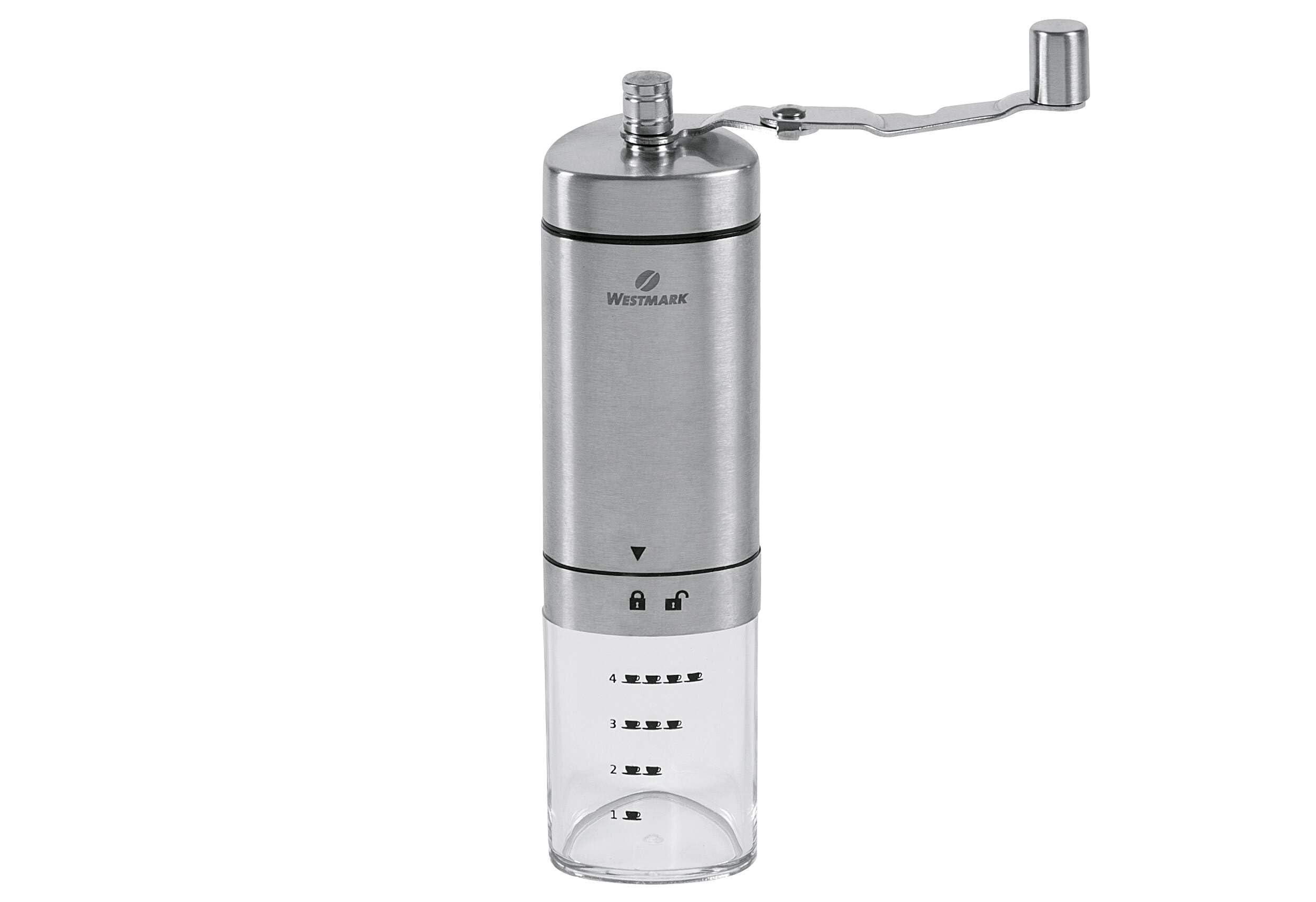 westmark-brasilia-moulin-caf-manuel-rouage-c-ramique-r-glable-1-4-tasses-acier-i image 1