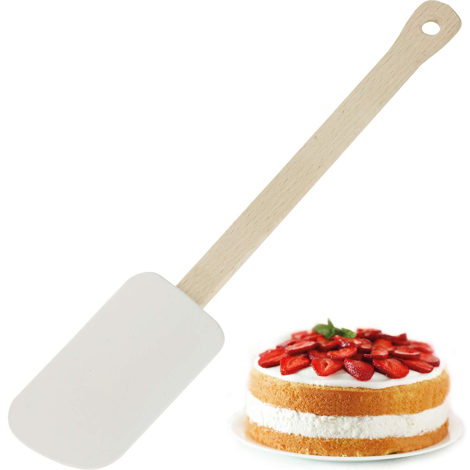 westmark-woody-30832270-spatule-p-te-racloir-27-4-cm-l-vre-en-caoutchouc-naturel image 2