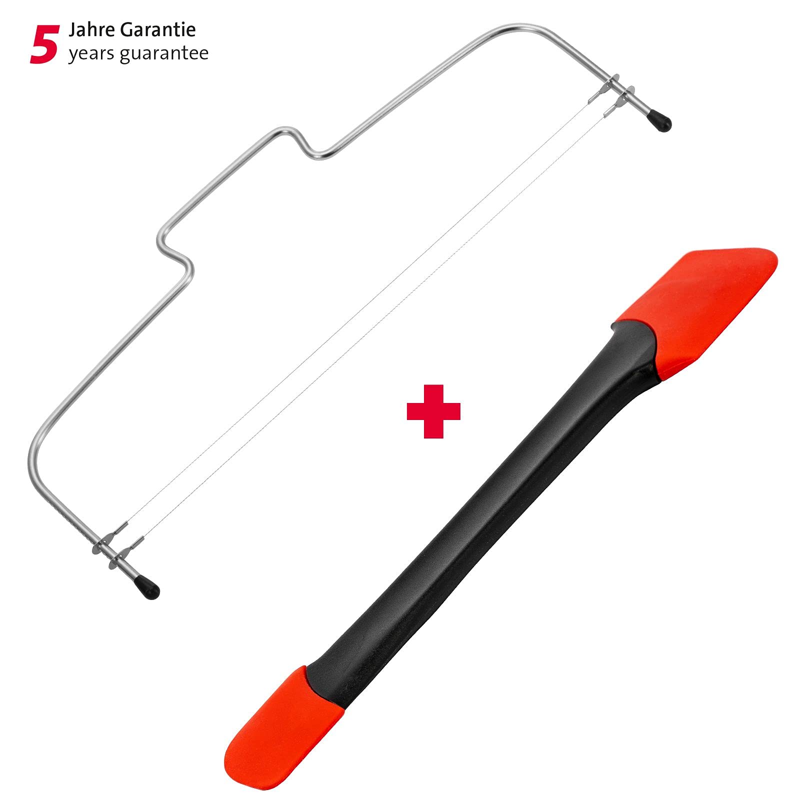 westmark-716022e6-coupe-g-teau-en-acier-inoxydable-avec-2-fils-dentel-s-et-raclo image 2