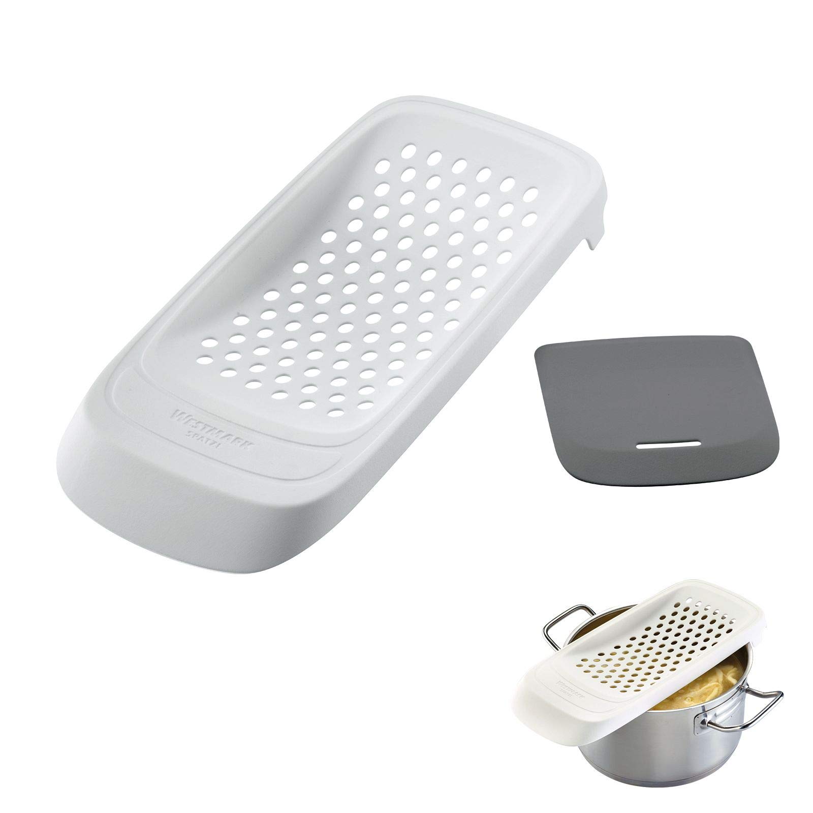 westmark-spatzl-eminceur-de-sp-tzles-avec-racloir-souple-plastique-abs-gris-blan image 7