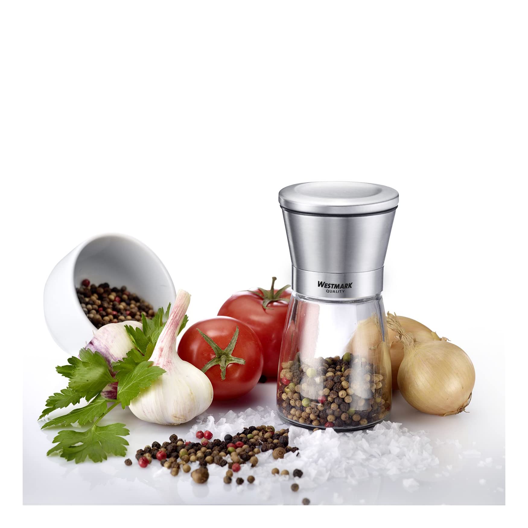 westmark-63342260-moulin-pices-broyeur-c-ramique-verre-inox-190-ml-transparent-a image 2