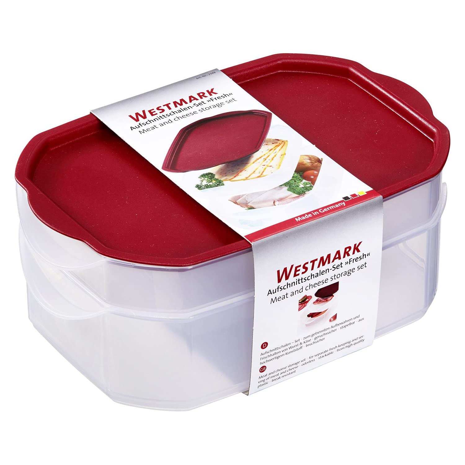 westmark-23482270-set-de-plat-charcuterie-fresh-23-cm-transparent-rouge-avec-2-b image 6