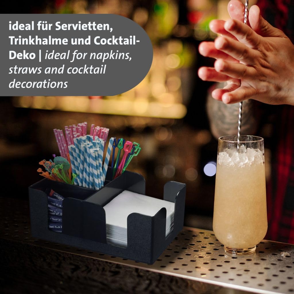 westmark-organiseur-de-bar-6-compartiments-en-abs-sans-bpa-pour-serviettes-paill image 6