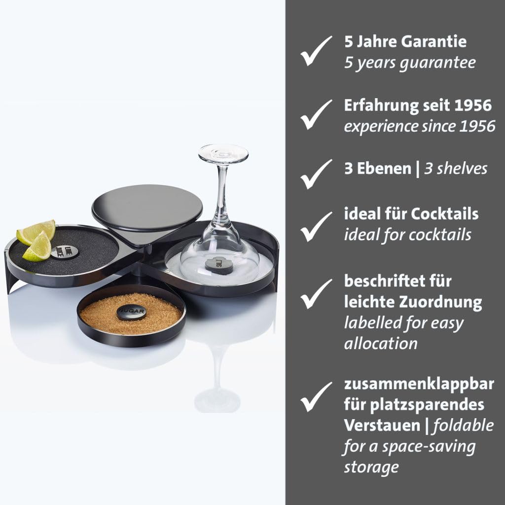 westmark-meggy-accessoire-de-bar-cocktails-garnisseur-de-verres-3-compartiments- image 2