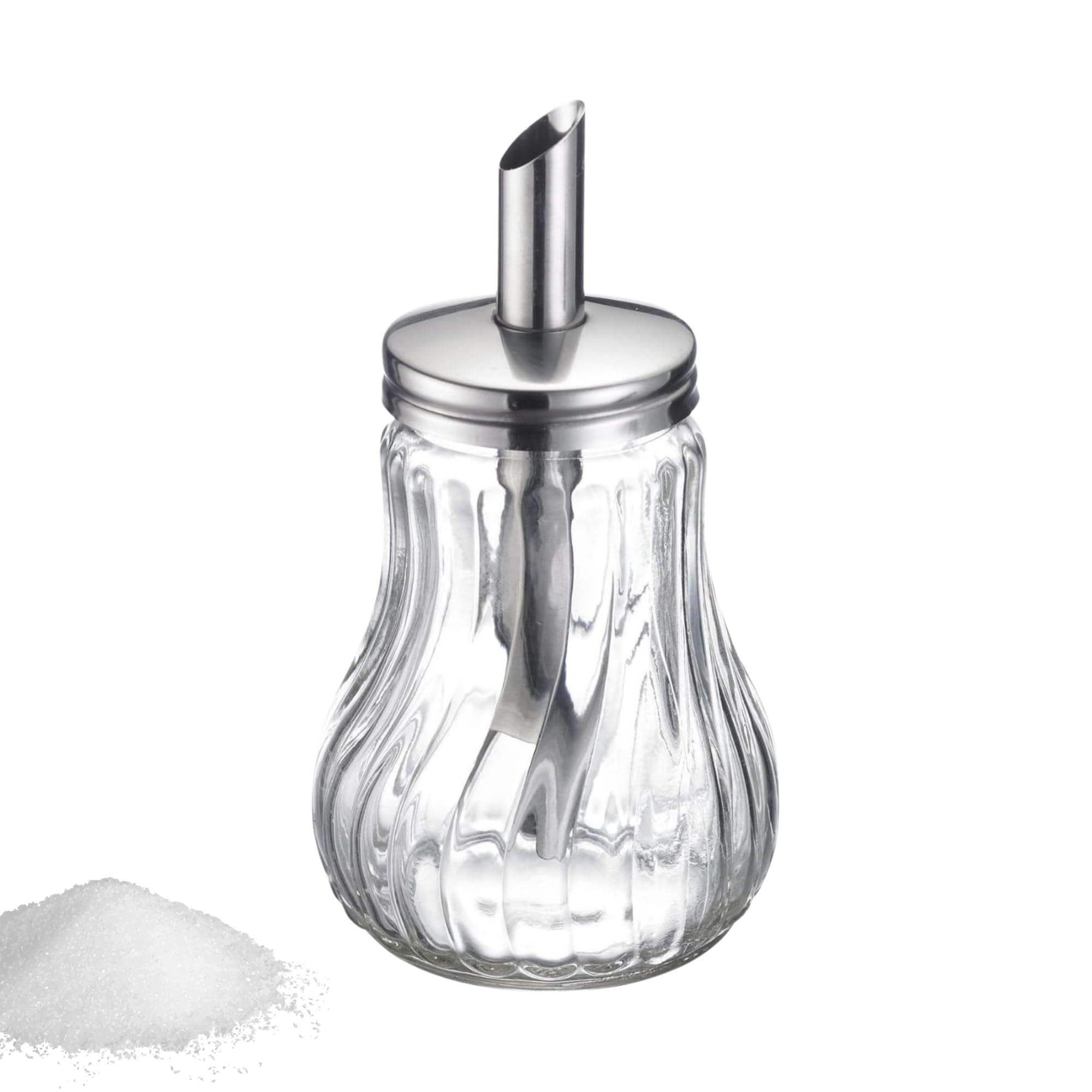 westmark-berlin-65342260-sucrier-verre-acier-inoxydable-250-ml image 1