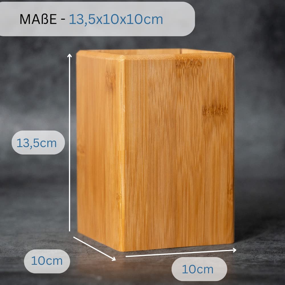 westmark-tapas-friends-porte-ustensiles-organisateur-de-cuisine-en-bambou-carr-1 image 3