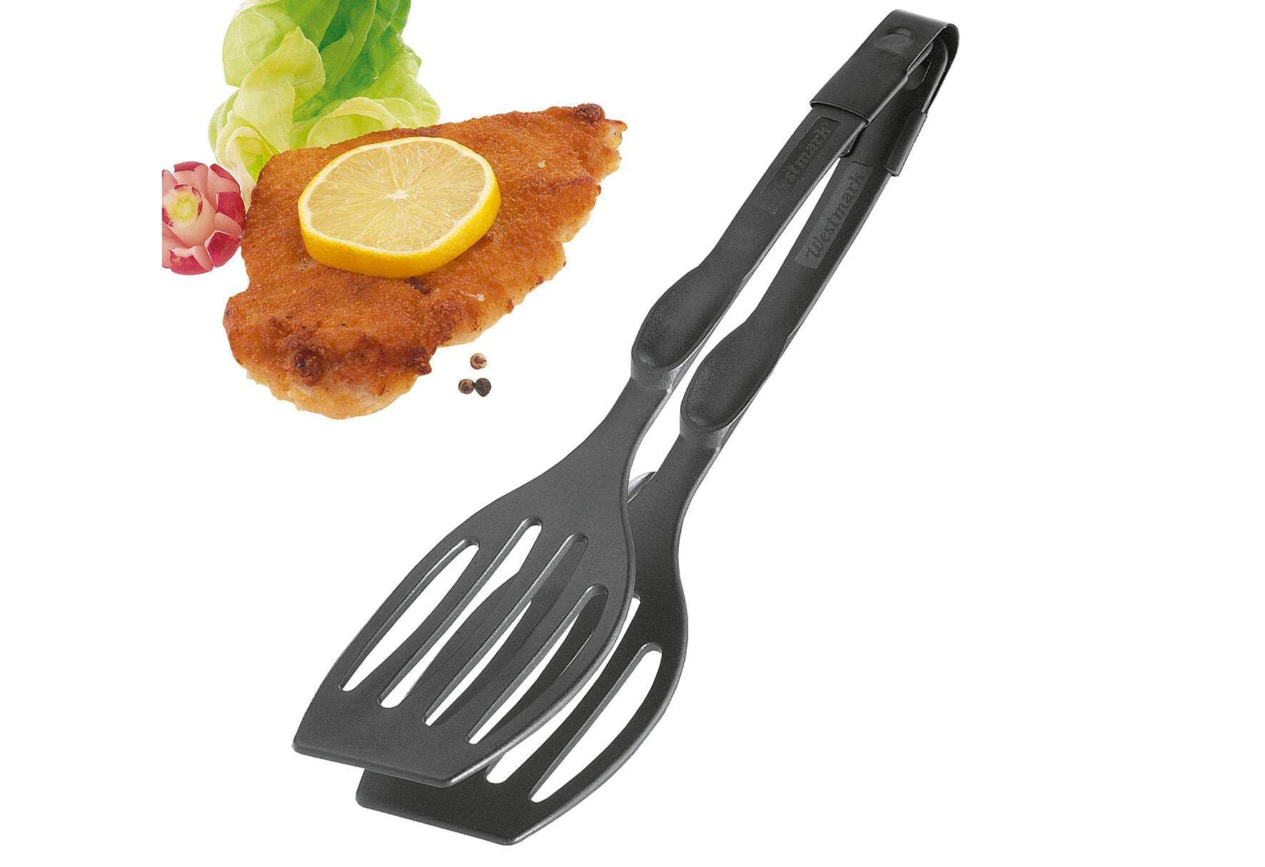 westmark-duetto-flonal-double-spatule-et-pince-de-service-28-9-cm-en-plastique-n image 2