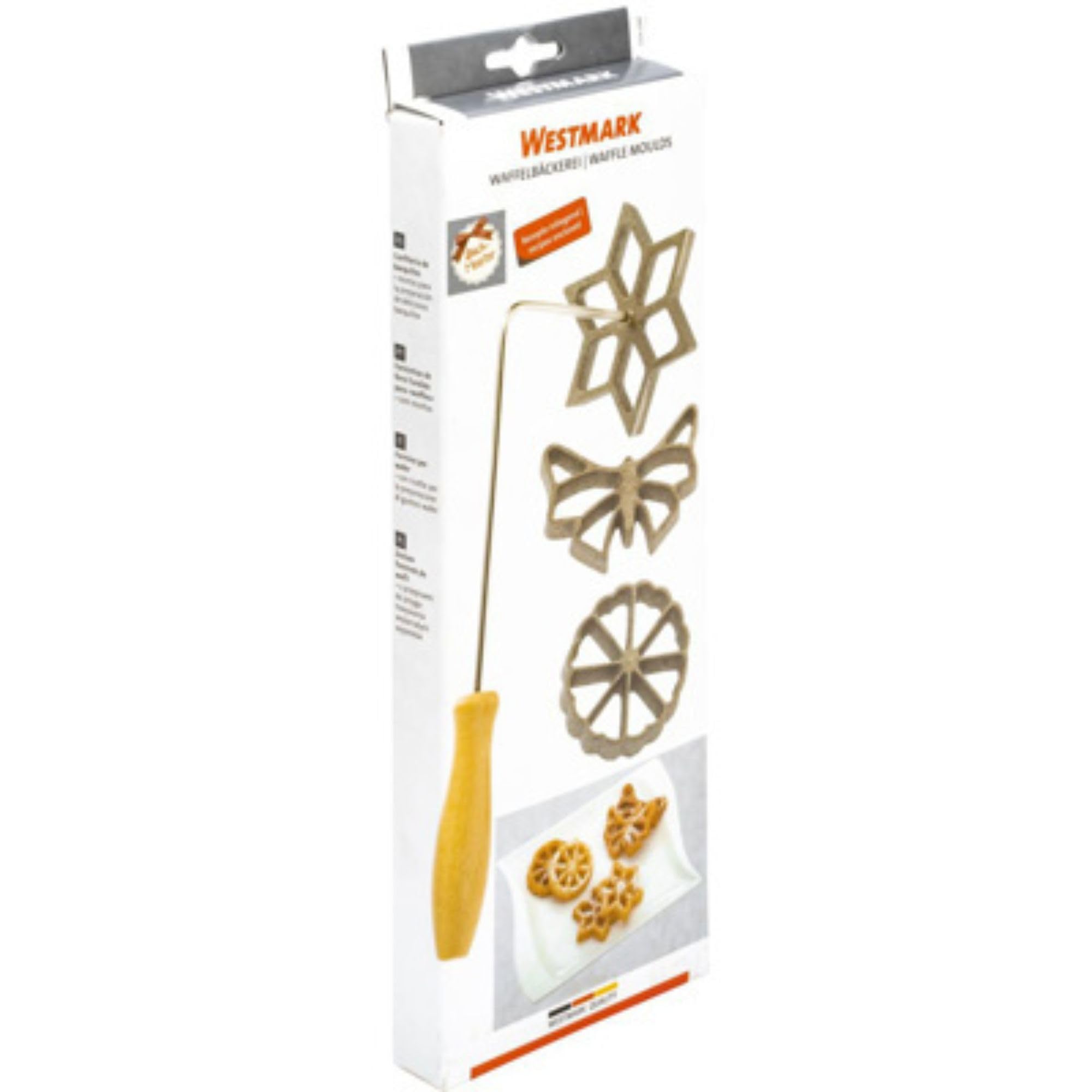 westmark-32242260-moules-gaufres-manuels-3-motifs-avec-livre-de-recettes-acier-e image 6