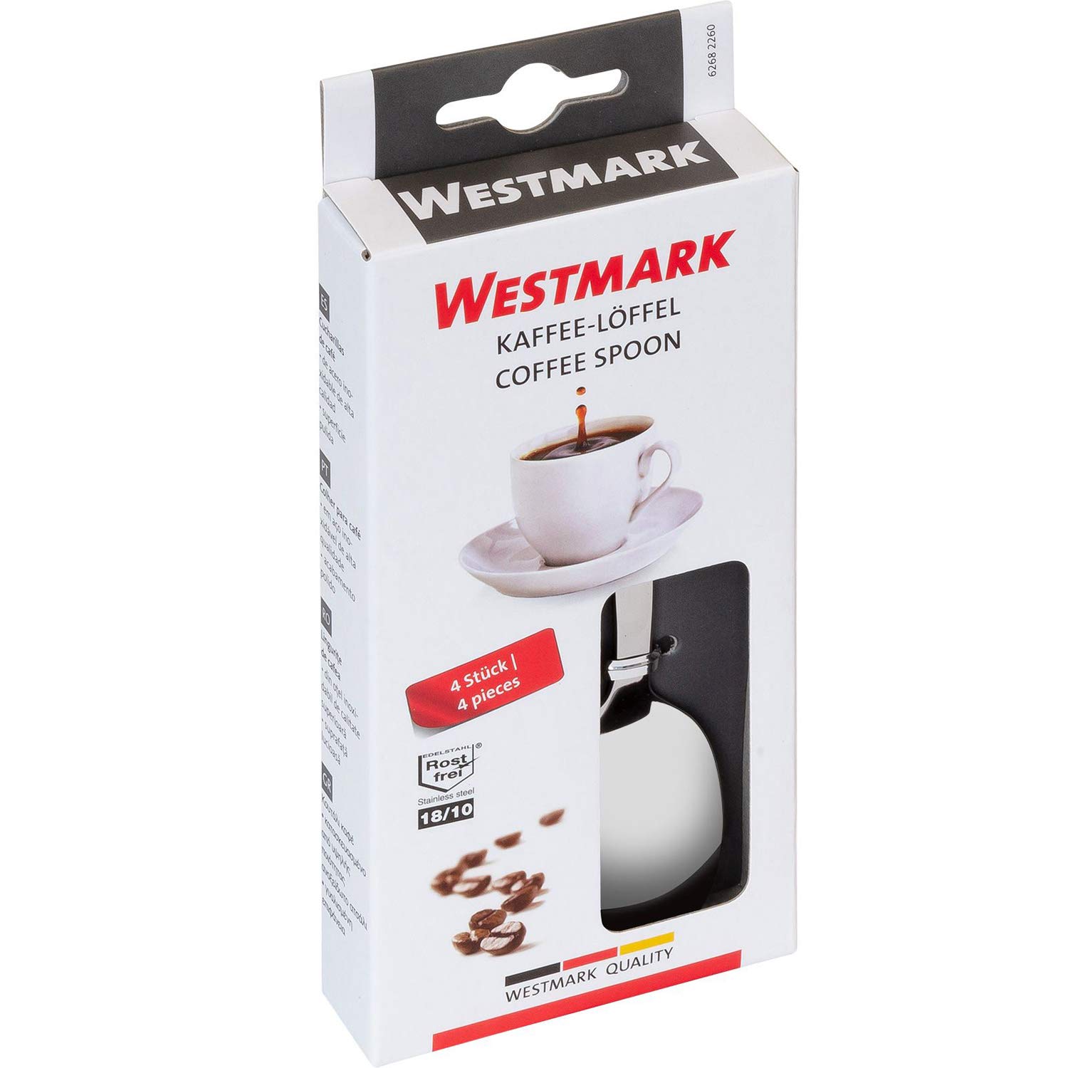 westmark-62682260-set-de-4-cuill-res-caf-inox-18-10 image 7
