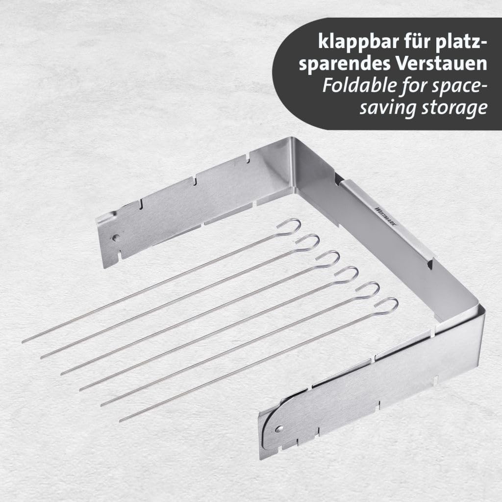 westmark-support-pour-brochettes-7-pi-ces-6-brochettes-inox-support-pour-chiches image 5