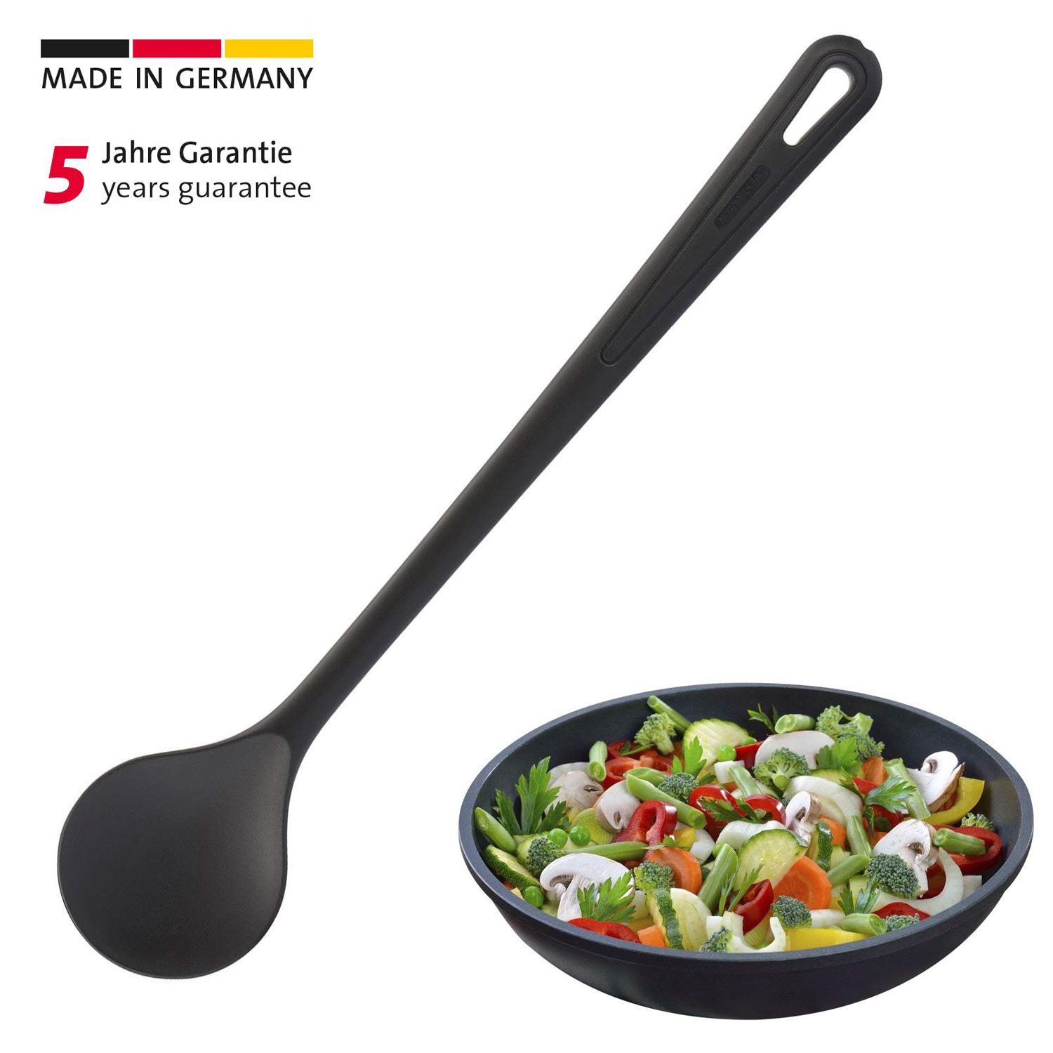 westmark-gentle-cuill-re-m-langer-et-cuisiner-en-plastique-pa-30-2-cm-noir-28842 image 2