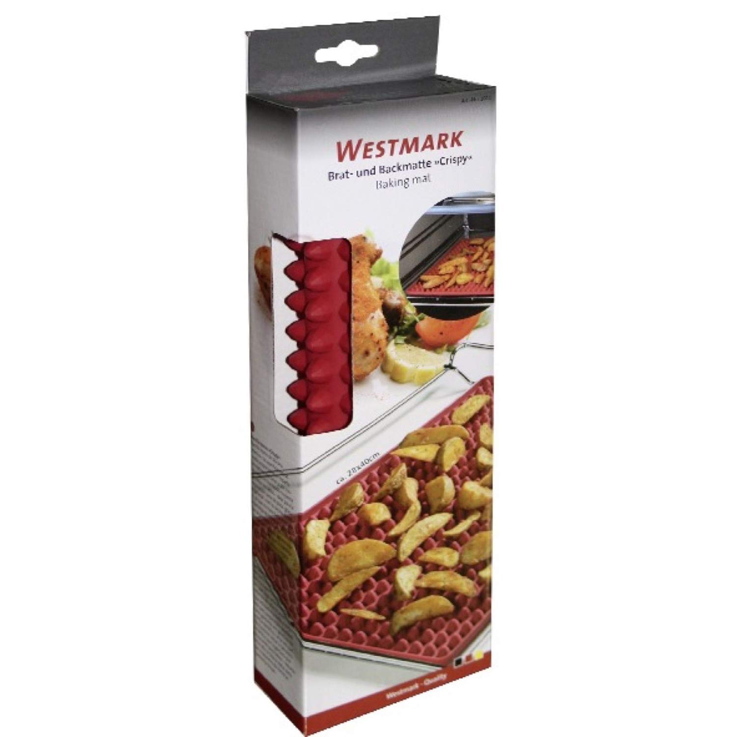 westmark-crispy-30112260-tapis-de-cuisson-en-silicone-28-x-40-cm-rouge-r-sistant image 8