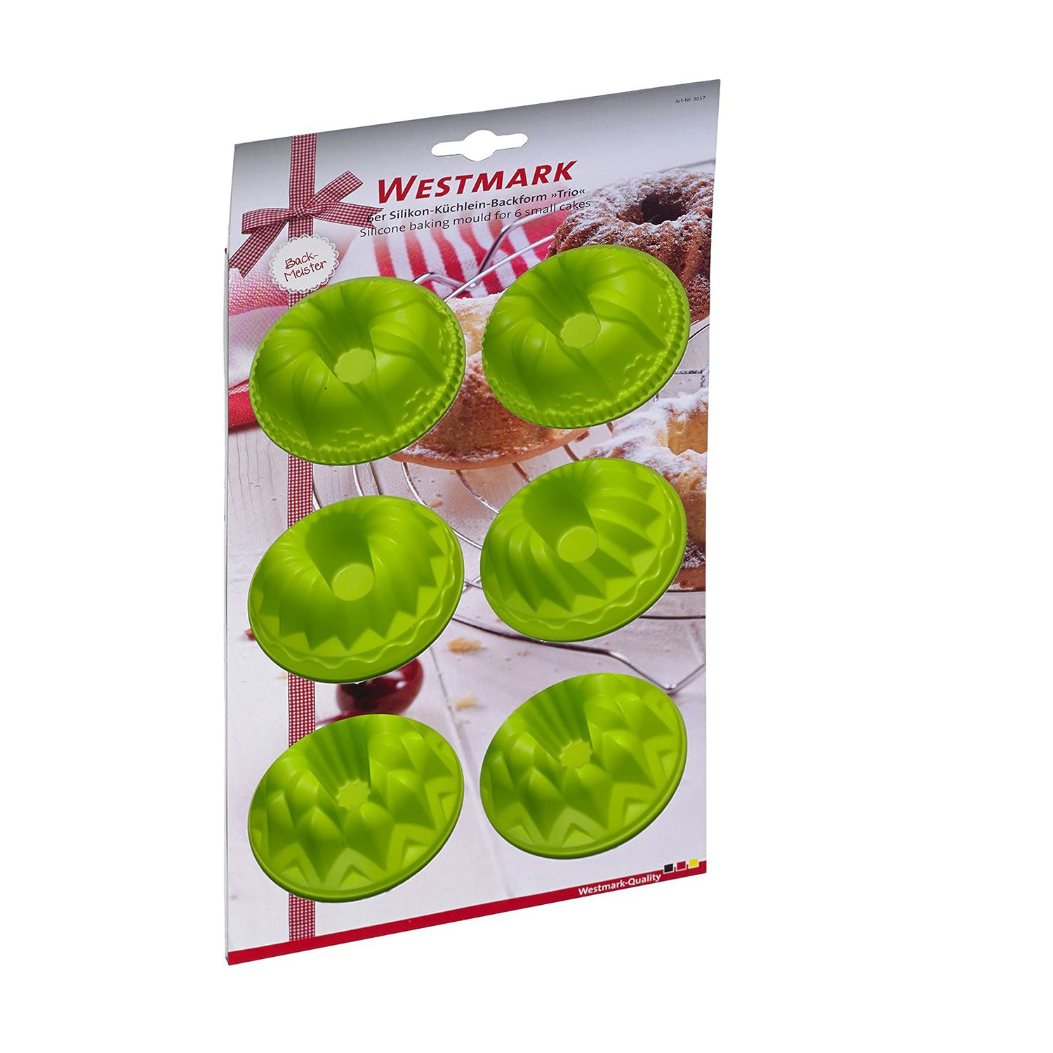 westmark-3017227g-trio-moule-muffins-silicone-vert-6-cavit-s-29-3-x-17-5-cm image 6