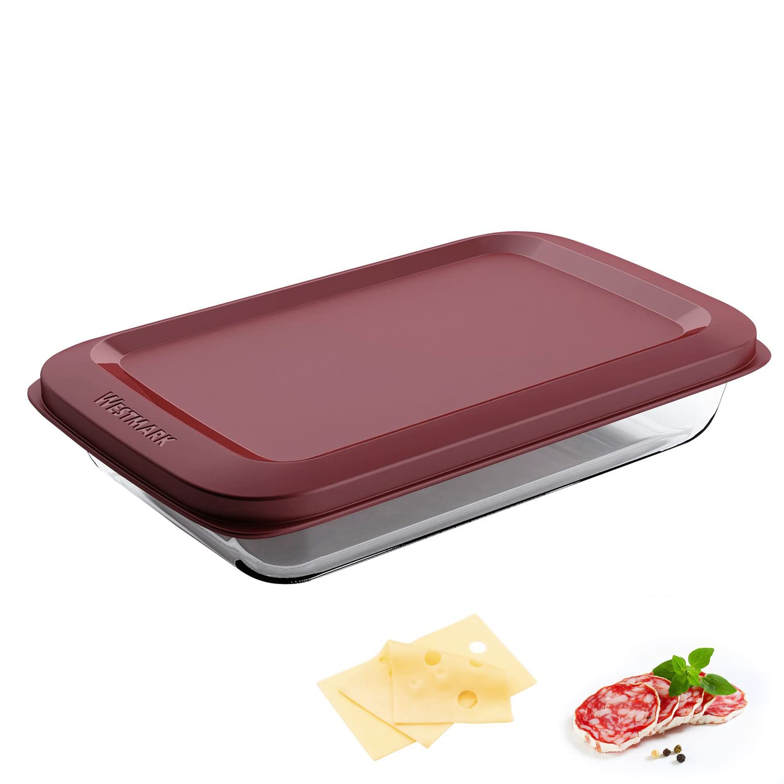 westmark-bol-charcuterie-en-verre-borosilicate-1600-ml-herm-tique-transparent-ro image 2