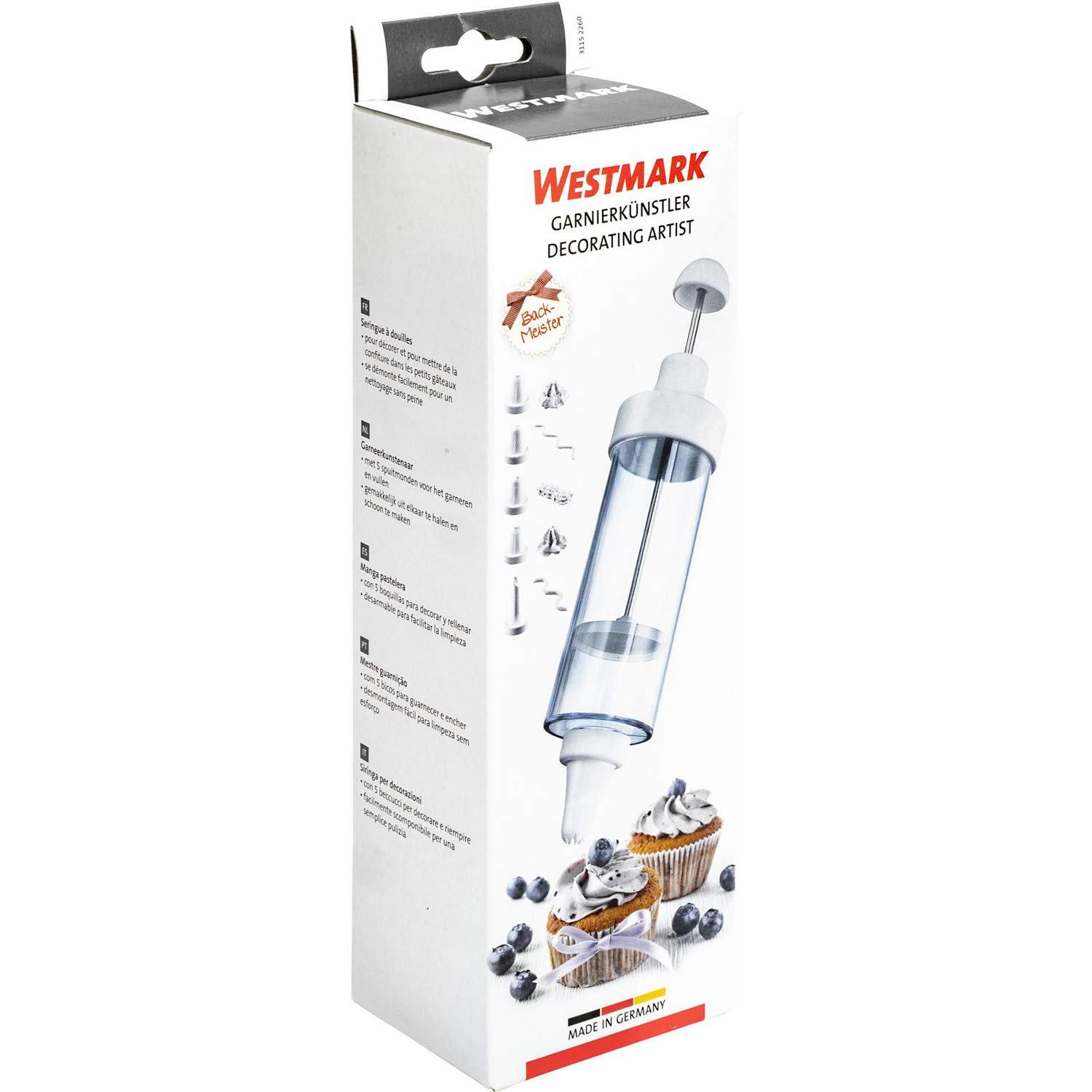 westmark-31152260-seringue-de-d-coration-et-garnissage-180-ml-avec-5-douilles-en image 8