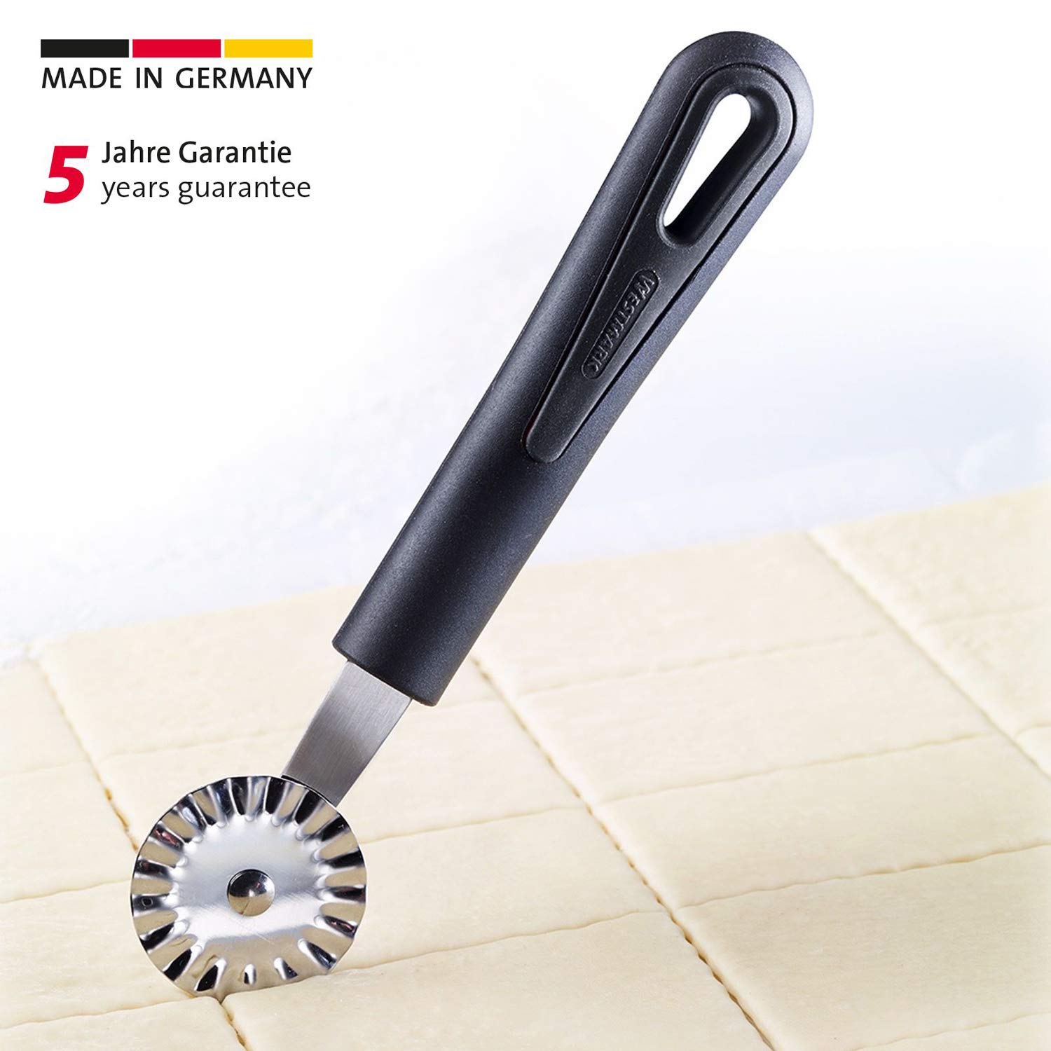 westmark-gentle-28322270-roulette-p-te-roue-ondul-e-3-6-cm-acier-inoxydable-plas image 2