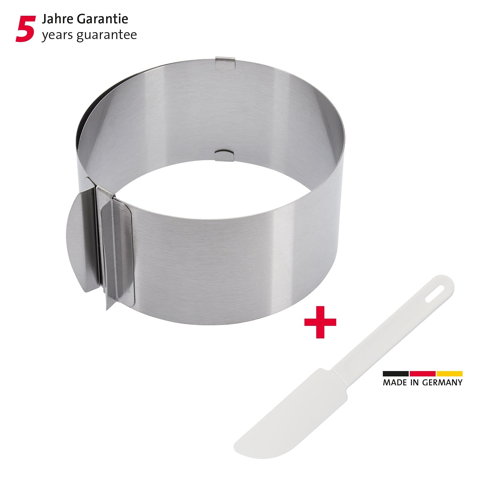 westmark-classic-313122e6-cercle-g-teau-en-acier-inoxydable-grattoir-set-dessert image 2