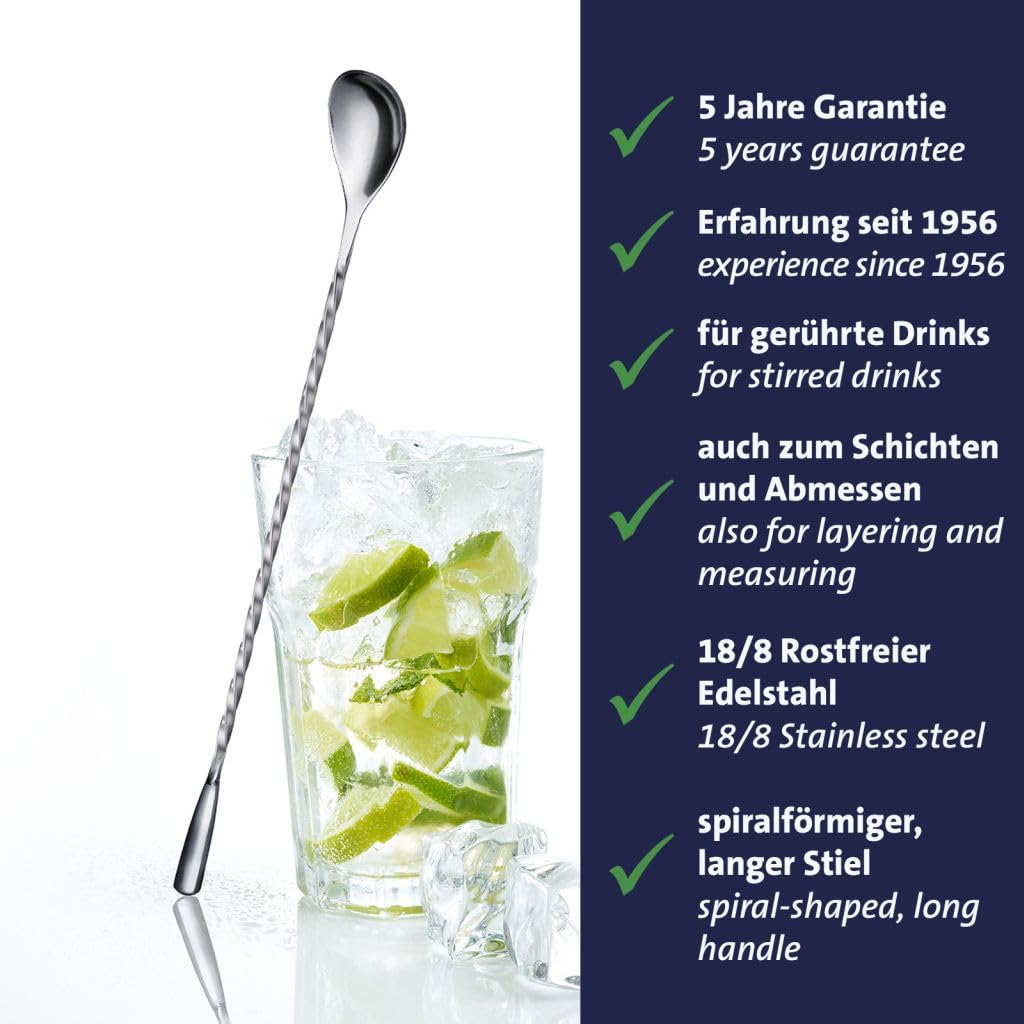 westmark-cuill-re-de-bar-james-cuill-re-cocktail-spirale-manche-long-acier-inoxy image 2