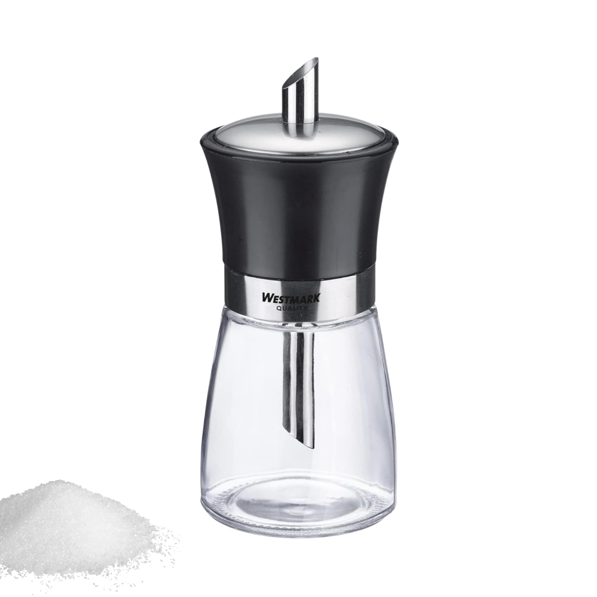 westmark-blacky-63592260-distributeur-de-sucre-190-ml-verre-inox-plastique-sans- image 1