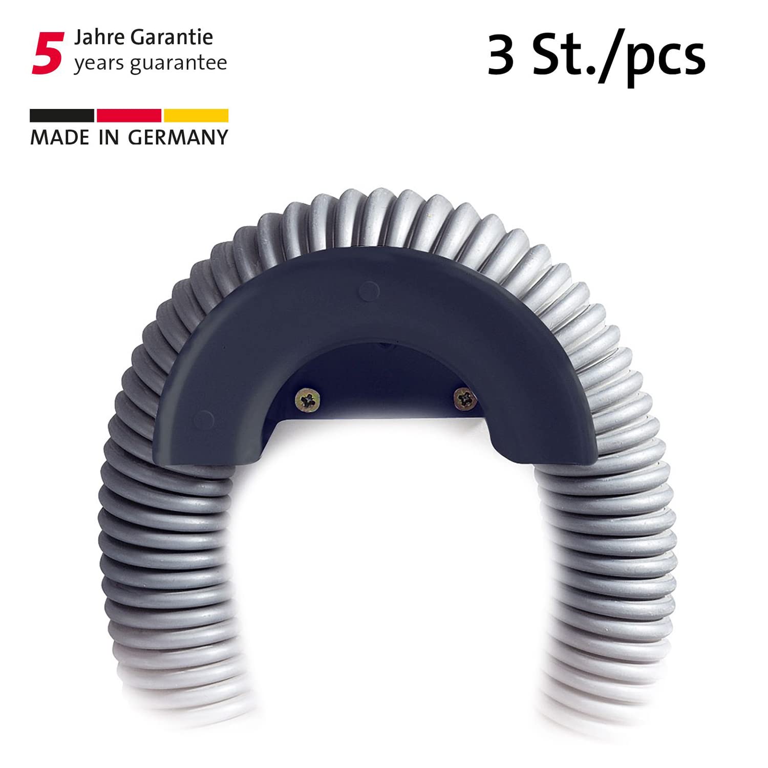 westmark-520122e3-lot-de-3-supports-de-tuyaux-et-c-bles-incassables-visser-plast image 2