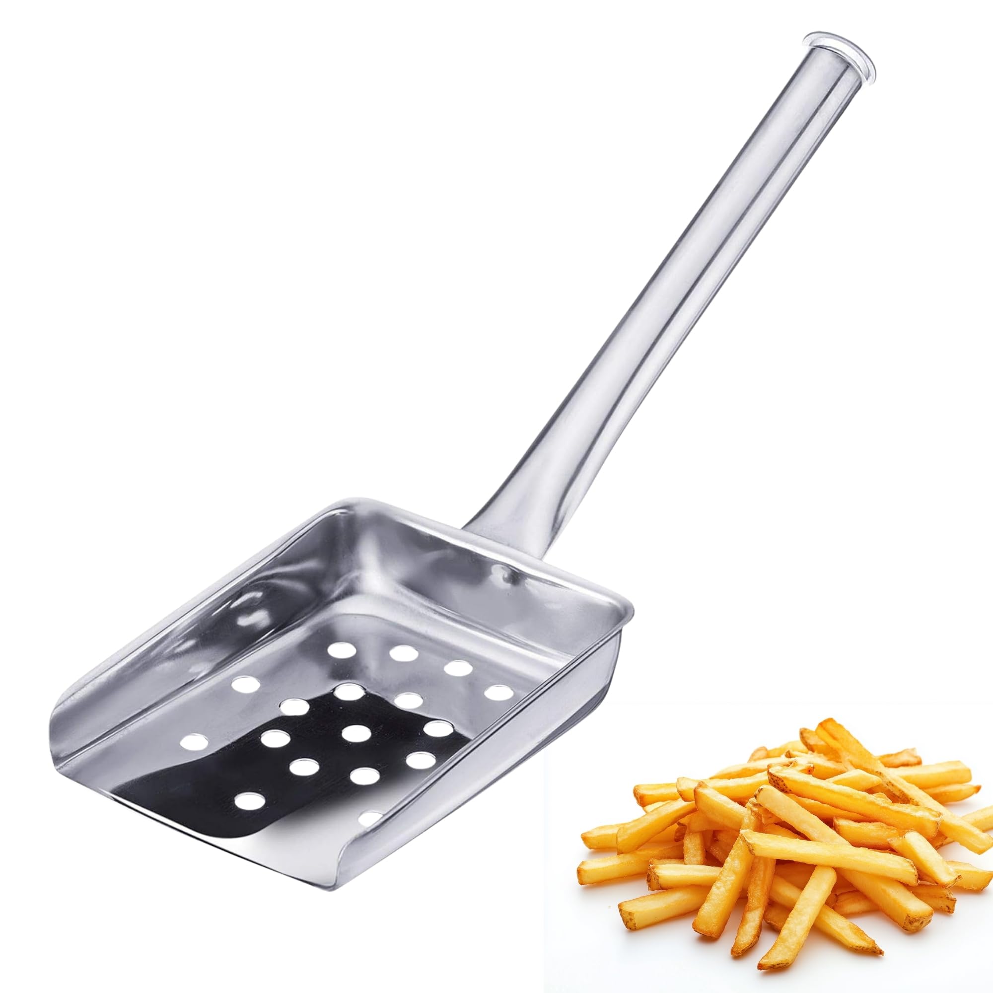 westmark-pelle-frites-et-popcorn-en-acier-inoxydable-26-cm-bord-relev-et-perfora image 1