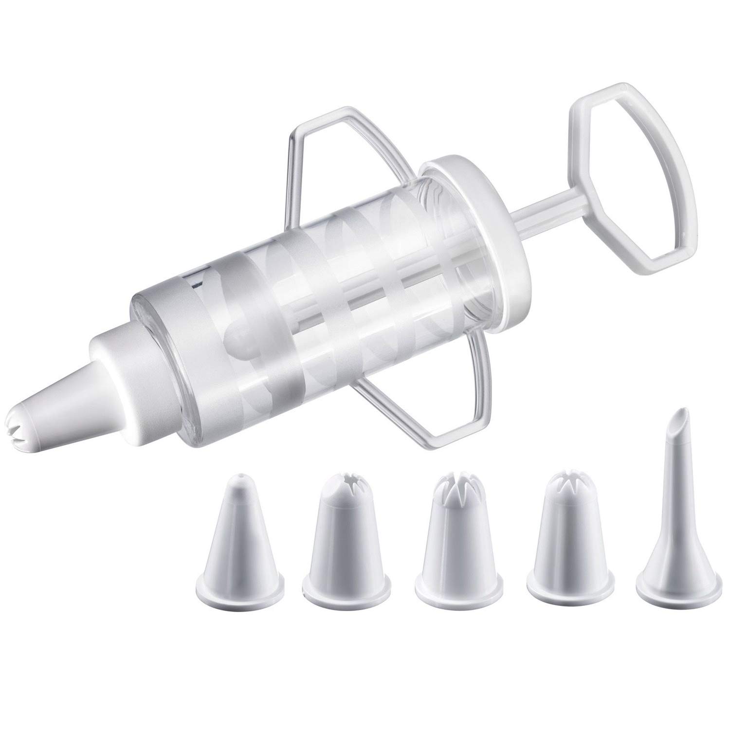 westmark-30772270-seringue-de-gla-age-p-tisserie-avec-5-douilles-capacit-100-ml- image 1
