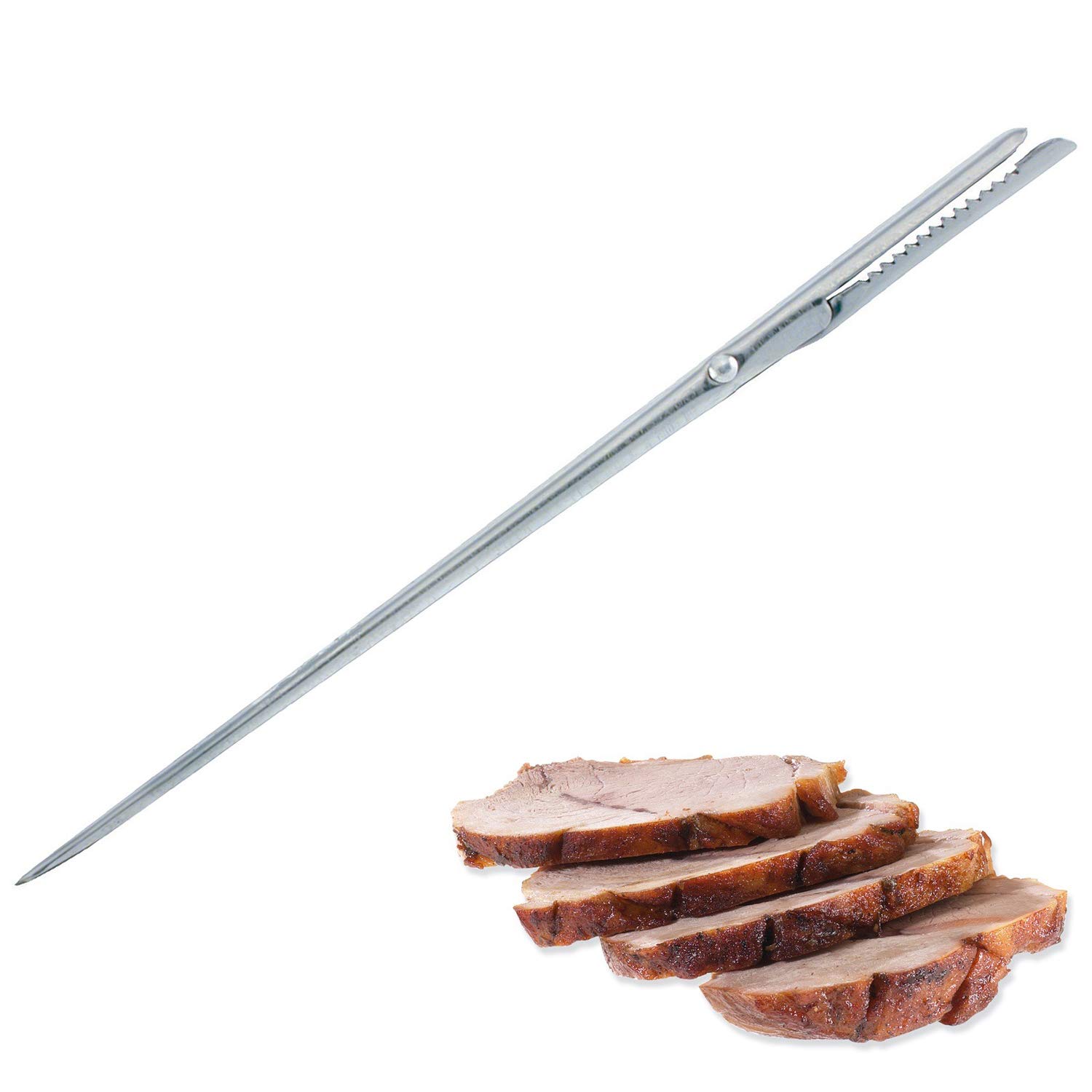 westmark-aiguille-larder-avec-pince-crant-e-19-3-cm-acier-inoxydable-lardage-de- image 2