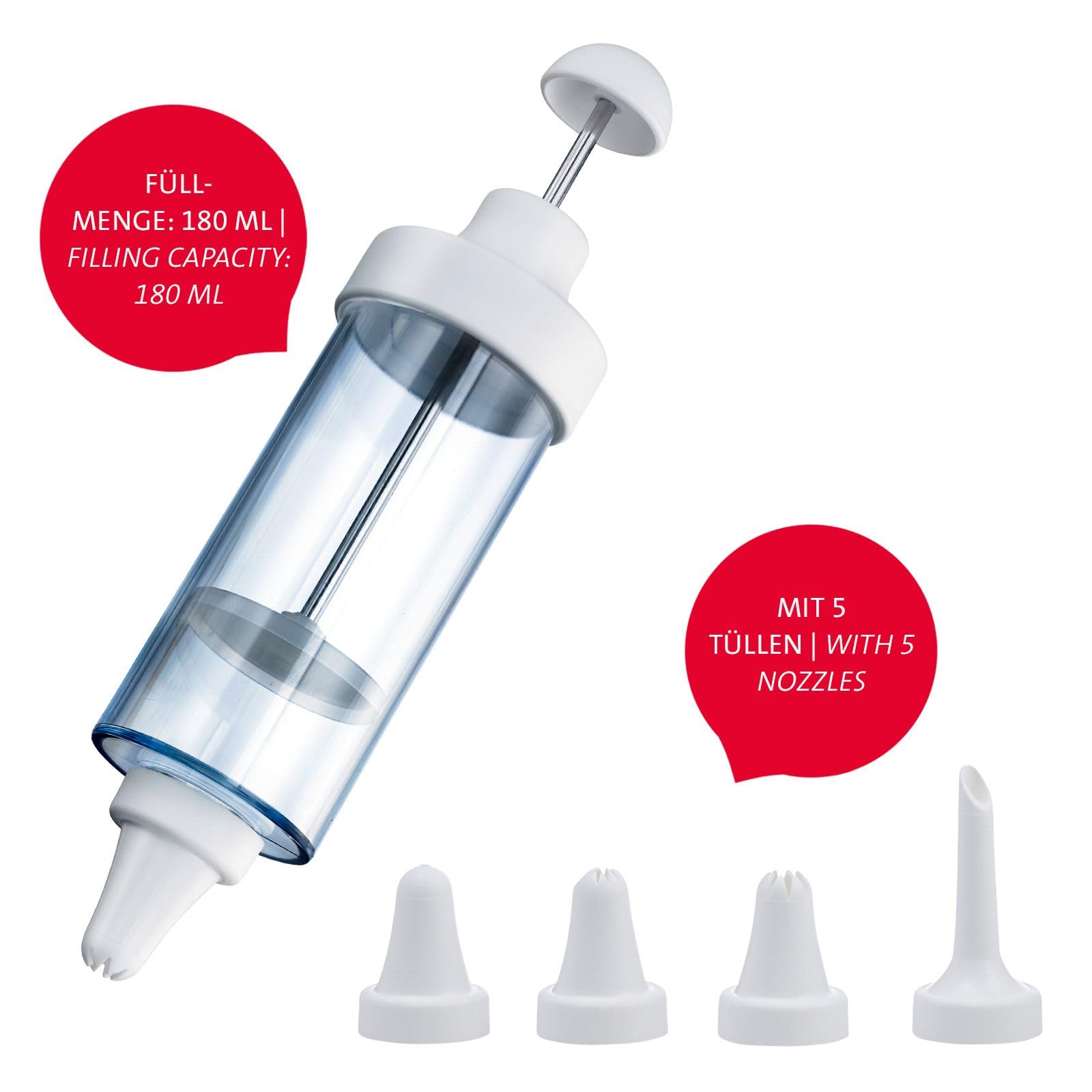 westmark-31152260-seringue-de-d-coration-et-garnissage-180-ml-avec-5-douilles-en image 3