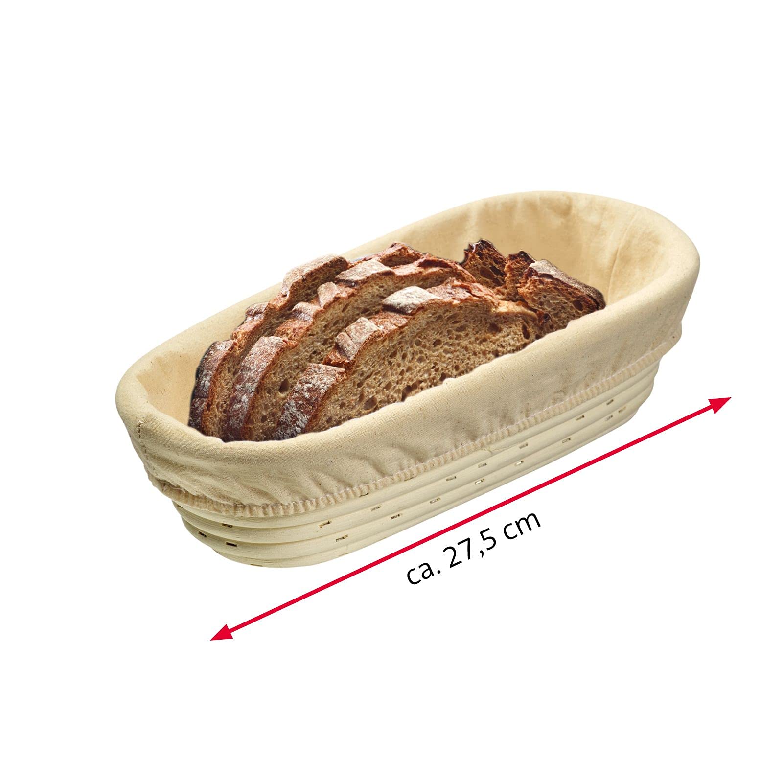 westmark-3204227b-panier-fermentation-ovale-housses-banneton-en-rotin-et-coton-n image 7