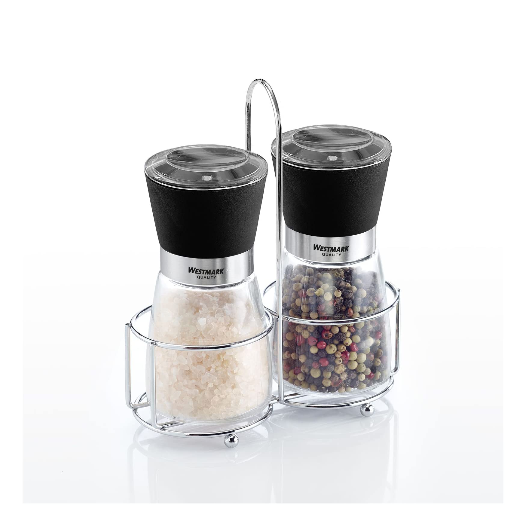 westmark-63572260-blacky-moulin-pices-set-de-2-poivre-et-sel-avec-support-et-poi image 7