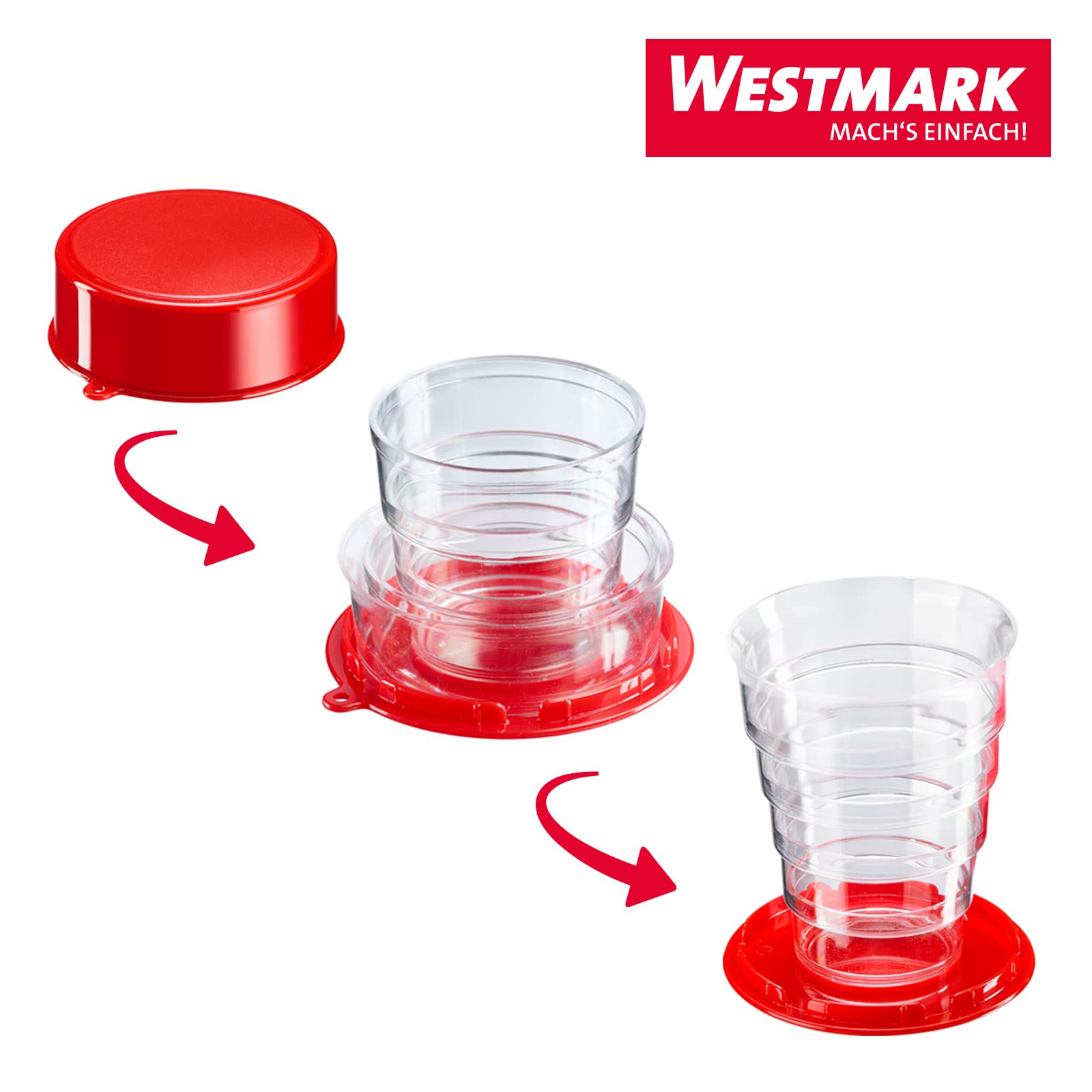 westmark-511822e3-tasse-fermeture-clip-klipp-klapp-lot-de-4-gobelets-ps image 5