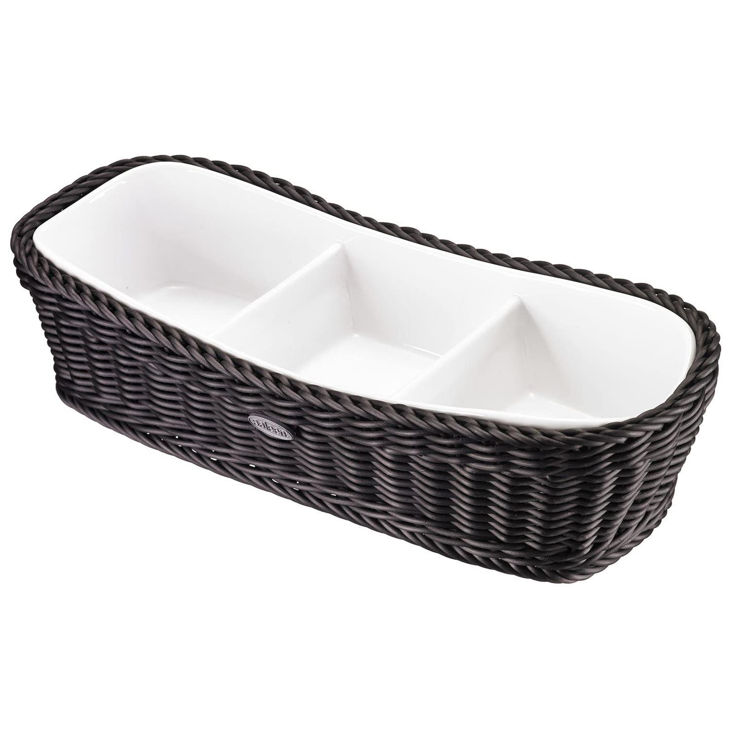 westmark-saleen-2101819160-panier-rectangulaire-avec-bol-en-porcelaine-3-compart image 1