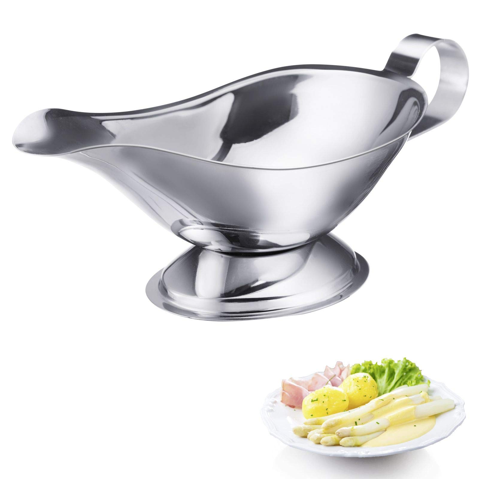 westmark-sauci-re-bol-sauce-avec-bec-anti-goutte-250-ml-acier-inoxydable-argent- image 2