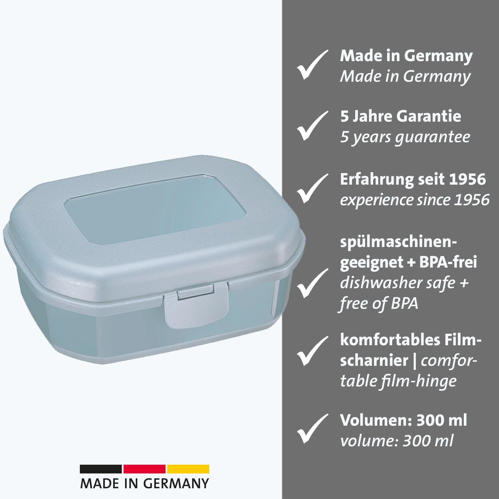 westmark-2352227b-bo-te-snack-maxi-avec-fermeture-clic-hauteur-7-4-cm-bleu image 2