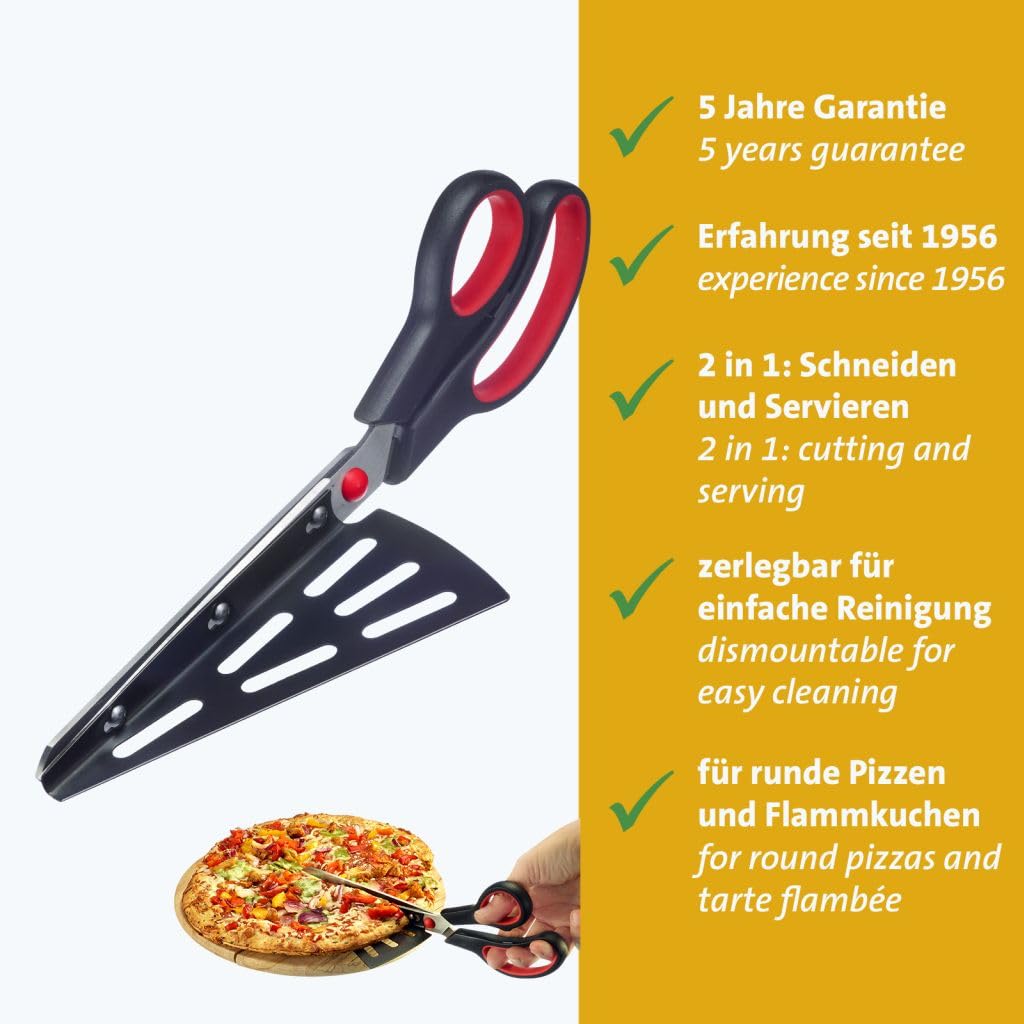 westmark-antonio-ciseaux-pizza-avec-pelle-pizza-int-gr-e-acier-inoxydable-poign- image 2