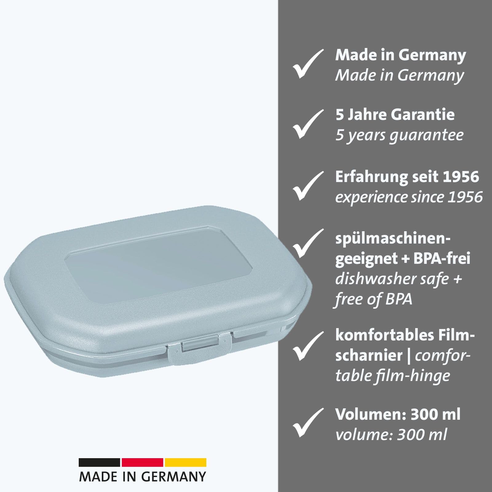 westmark-2351227b-bo-te-snack-mini-avec-fermeture-clic-plastique-sans-bpa-bleu-h image 2
