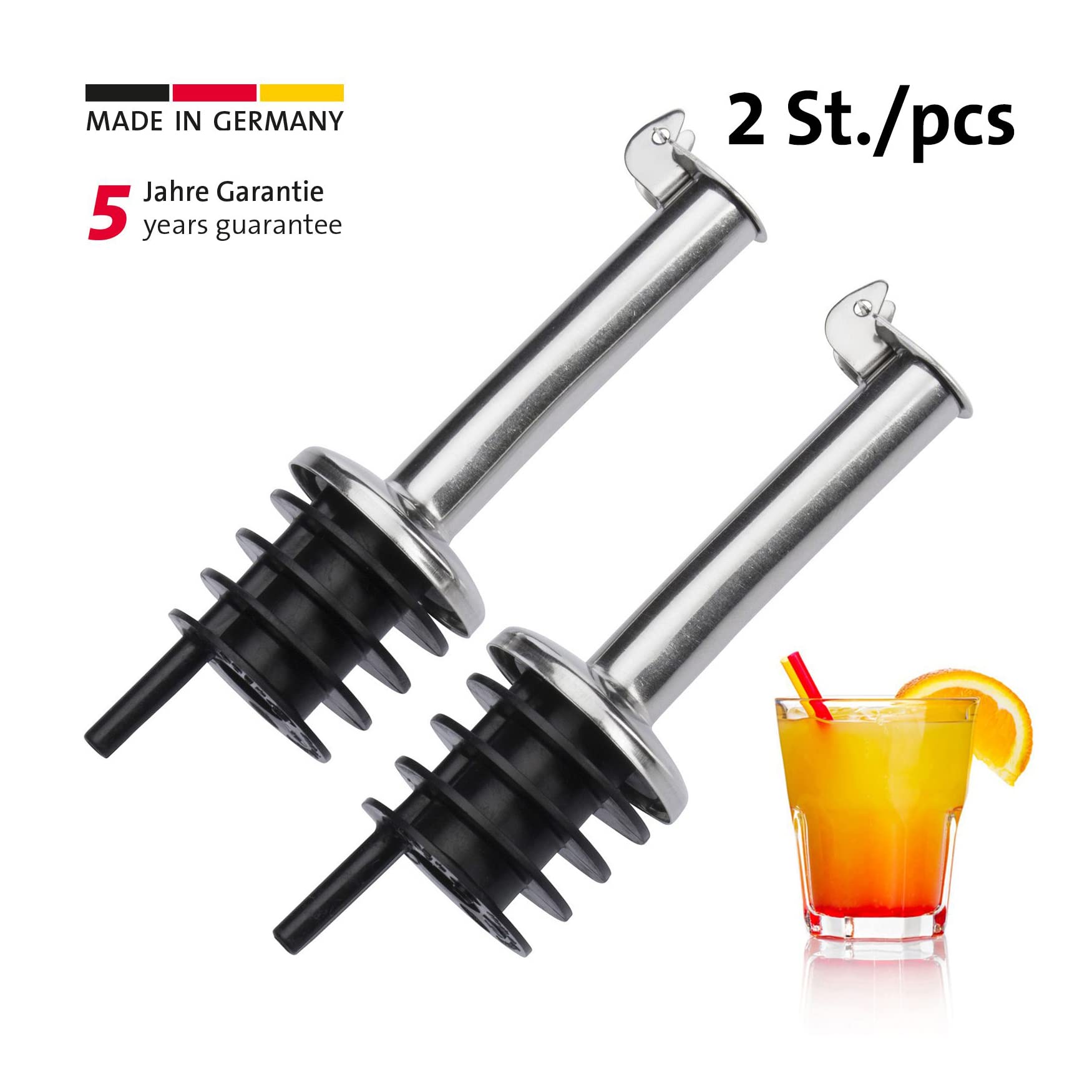 westmark-45522280-set-de-2-becs-verseurs-freeflow-inox-avec-clapet-et-tube-d-air image 2