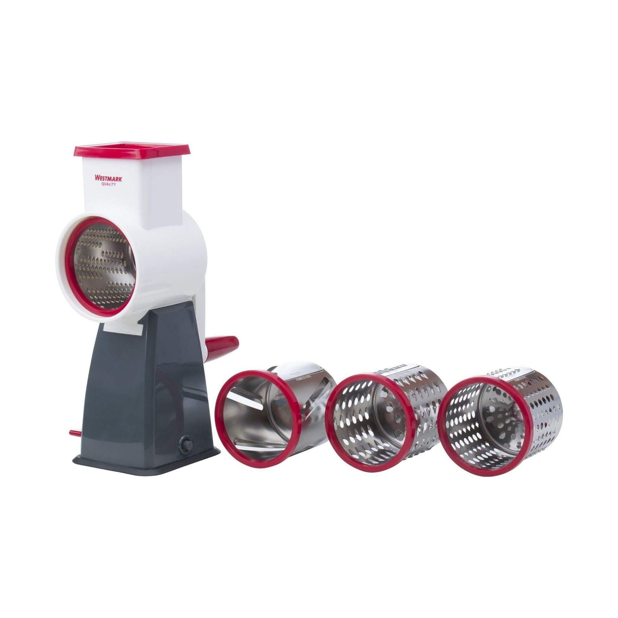 westmark-r-pe-tambour-avec-4-tr-mies-de-coupe-r-pe-rabot-tambour-acier-inoxydabl image 1
