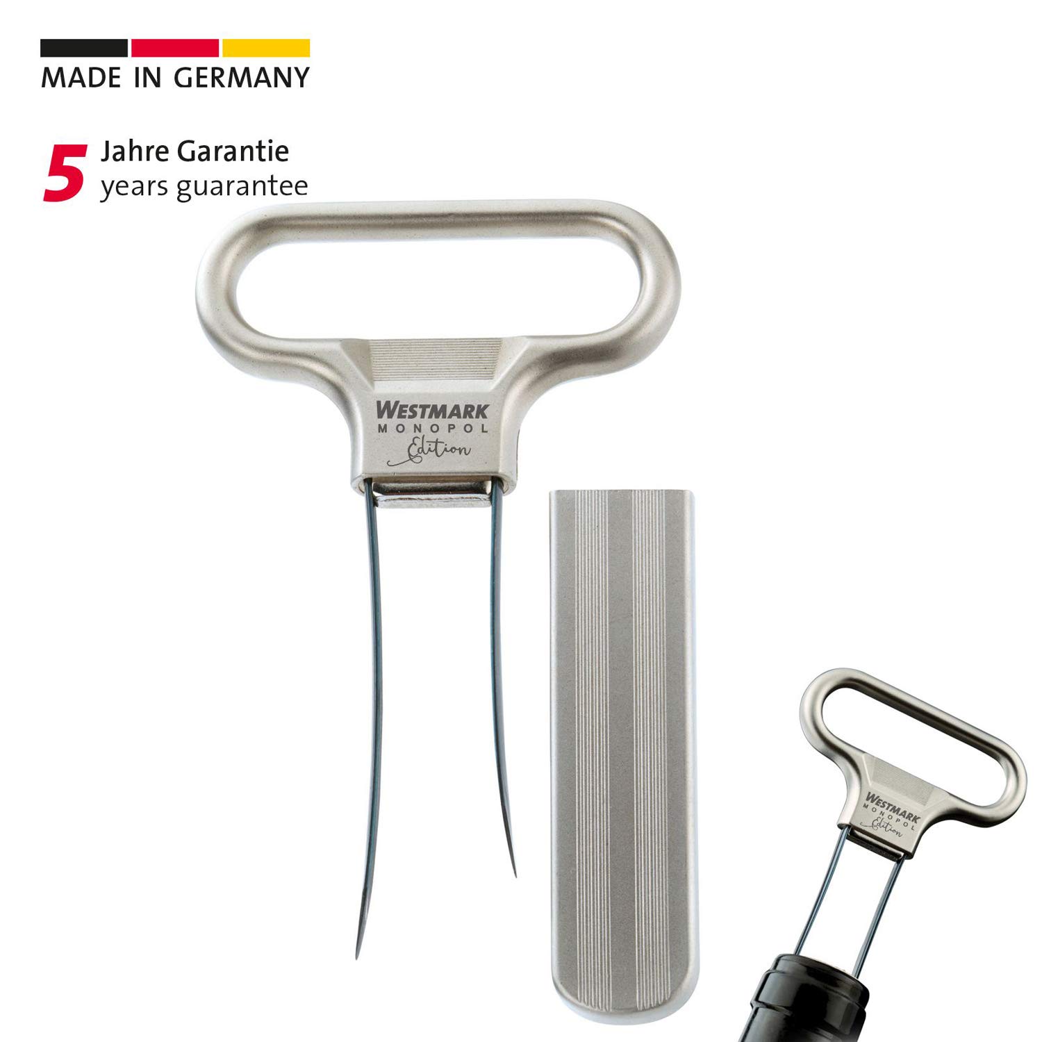westmark-ah-so-62853380-tire-bouchon-lames-avec-d-capsuleur-zinc-moul-sous-press image 2
